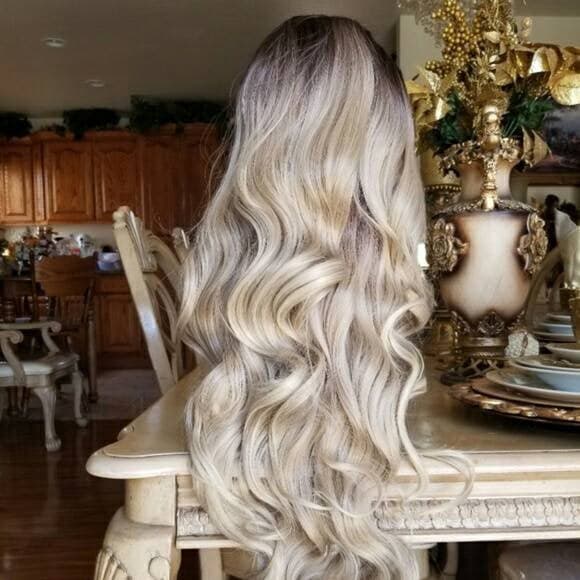 Ombre Blonde Beauty Lace Front Wig - Thumbnail 3