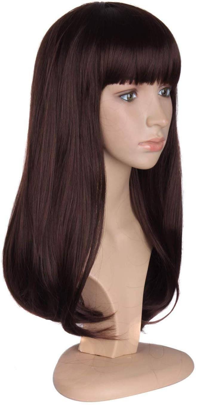 Dark Brown Straight Beauty Full Wig - Thumbnail 4