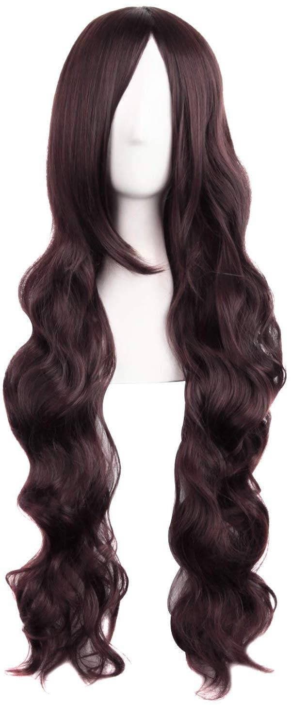 Dark Brown Wavy Beauty Full Wig 32 inches long - Thumbnail 3