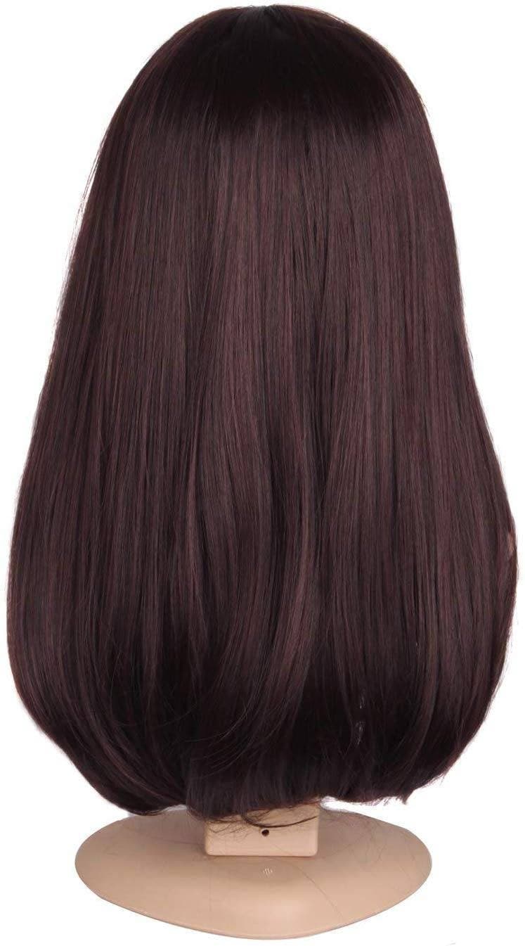 Dark Brown Straight Beauty Full Wig - Thumbnail 3