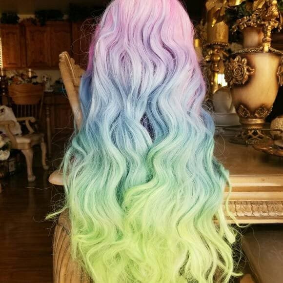 Rainbow Beauty Lace Front Wig - Thumbnail 2