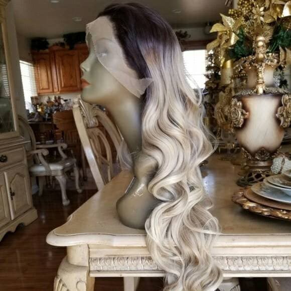 Ombre Blonde Beauty Lace Front Wig - Thumbnail 4