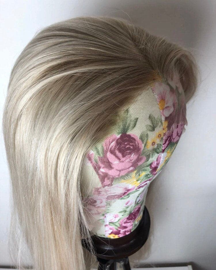 22” PLATINUM ash blonde ombre straight lace front wig *NEW* - Thumbnail 2