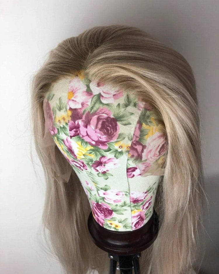 22” PLATINUM ash blonde ombre straight lace front wig *NEW* - Thumbnail 4