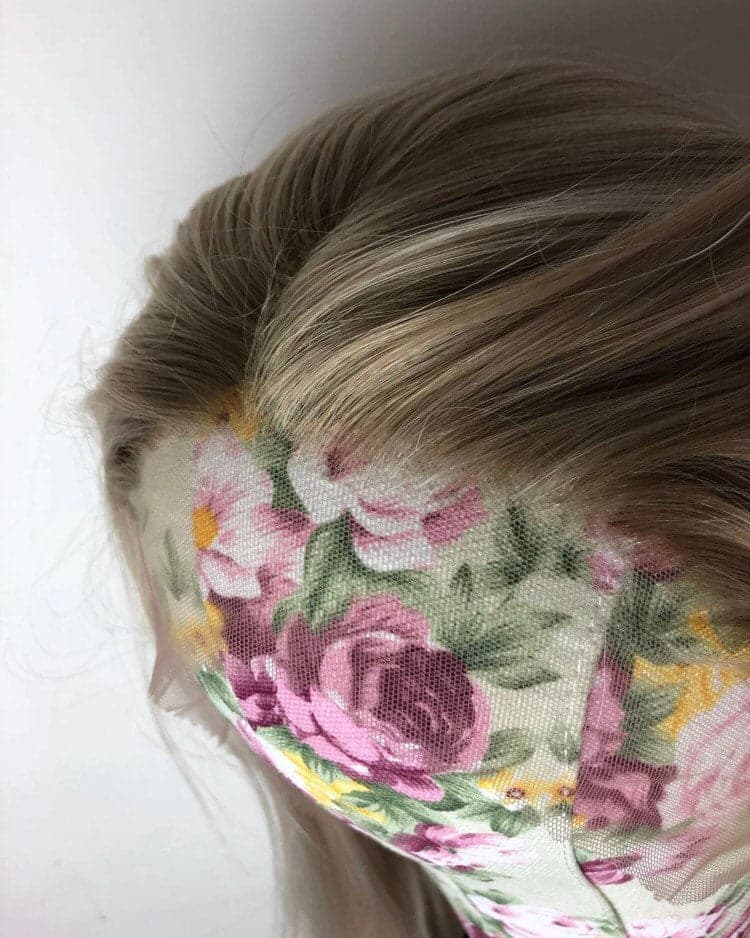 22” PLATINUM ash blonde ombre straight lace front wig *NEW* - Thumbnail 8