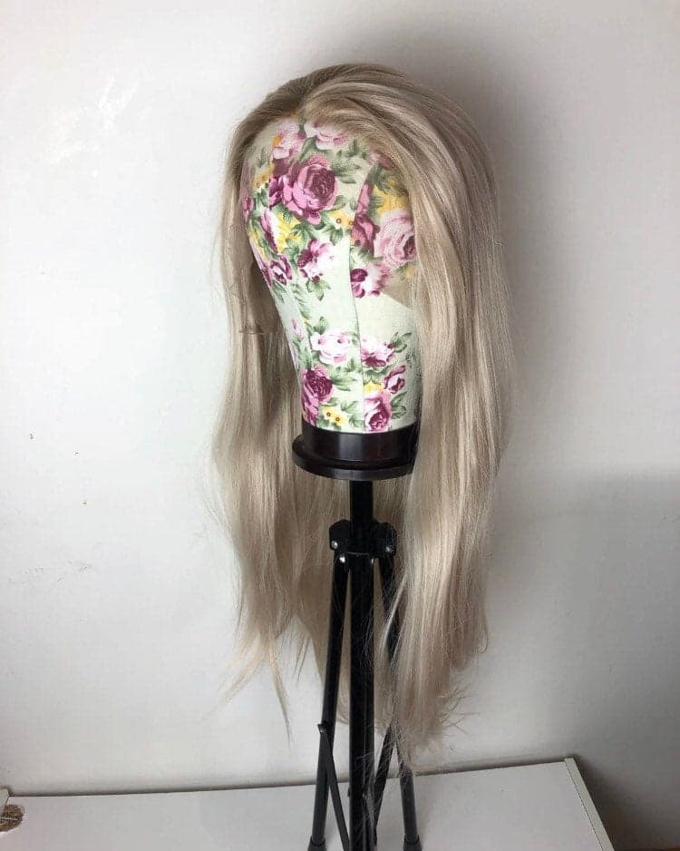 22” PLATINUM ash blonde ombre straight lace front wig *NEW* - Thumbnail 5