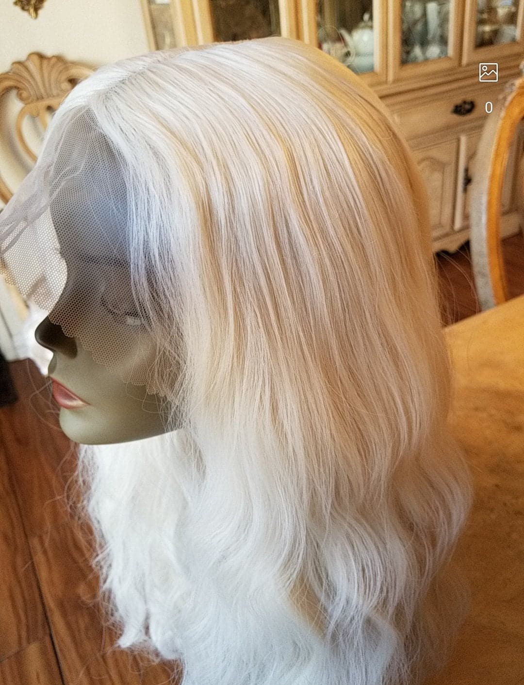 Pale Blonde Lace Front Wig - Thumbnail 2