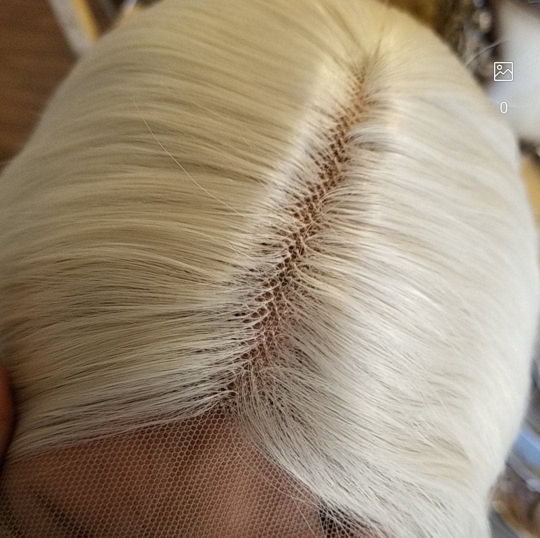 Pale Blonde Lace Front Wig - Thumbnail 3