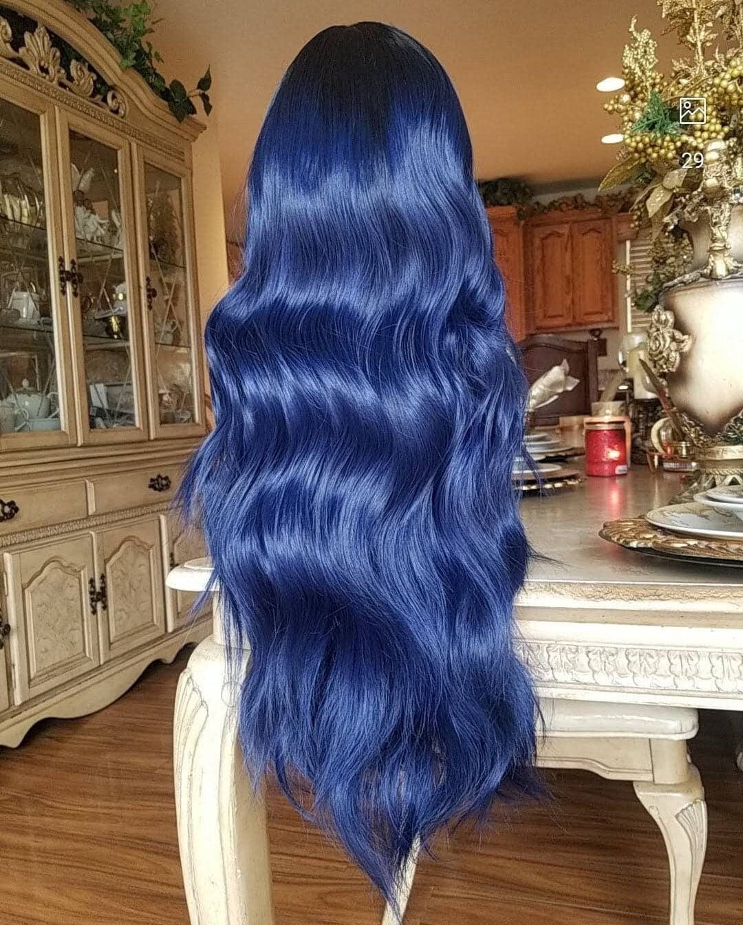 Ombre Black Beauty Lace Front Wig - Thumbnail 2