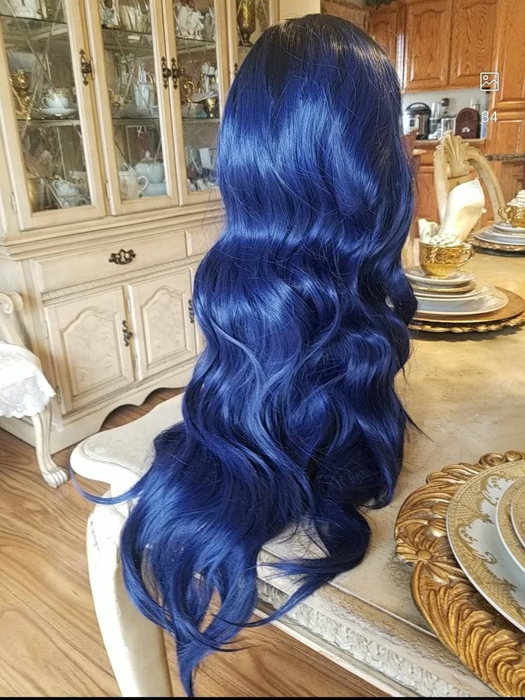Ombre Black Beauty Lace Front Wig - Thumbnail 6