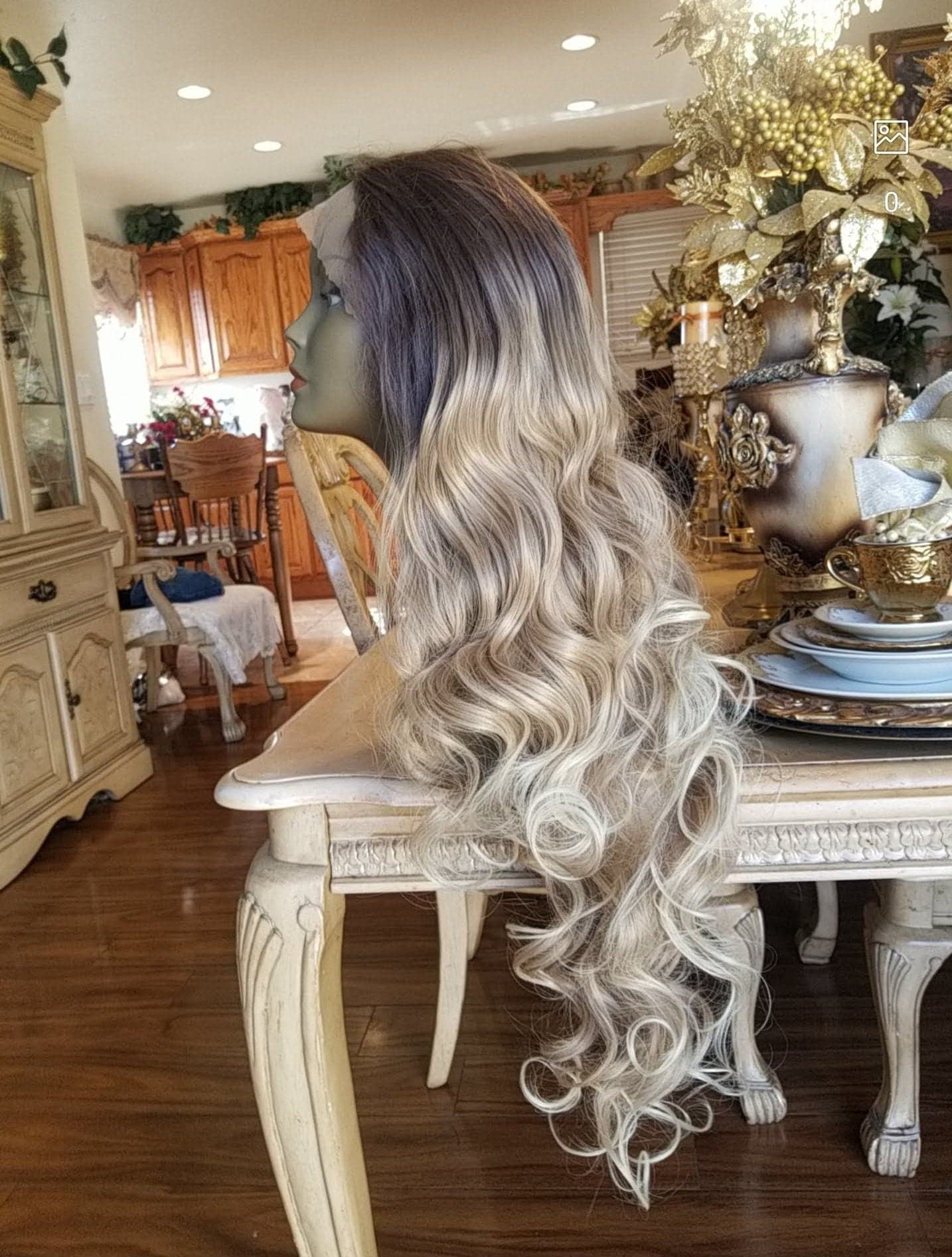 Ombre Blonde Beauty Waves Lace Front Wig - Thumbnail 6