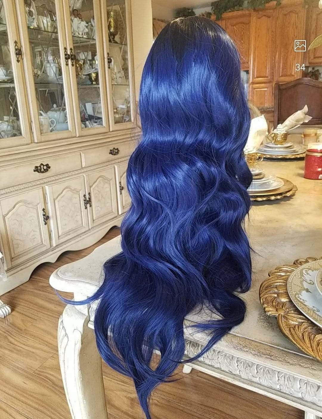 Ombre Black Beauty Lace Front Wig - Thumbnail 4
