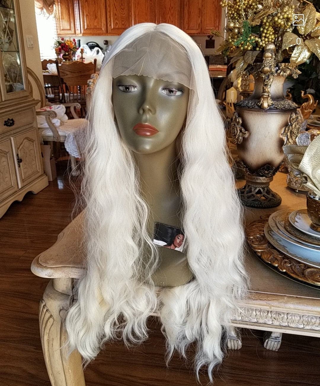 Pale Blonde Lace Front Wig - Thumbnail 4