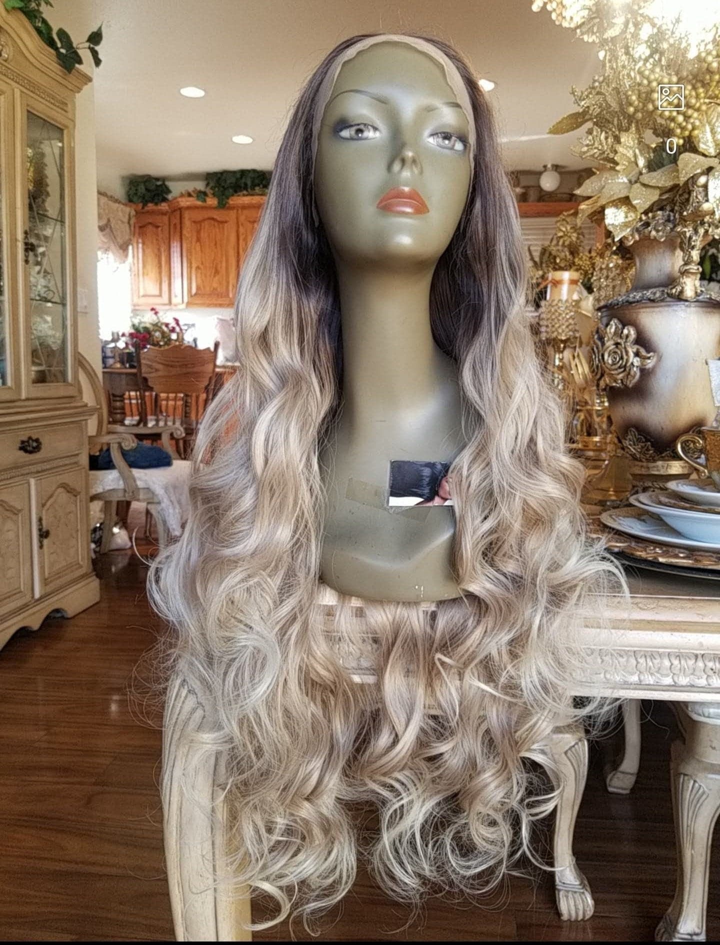 Ombre Blonde Beauty Waves Lace Front Wig - Thumbnail 3