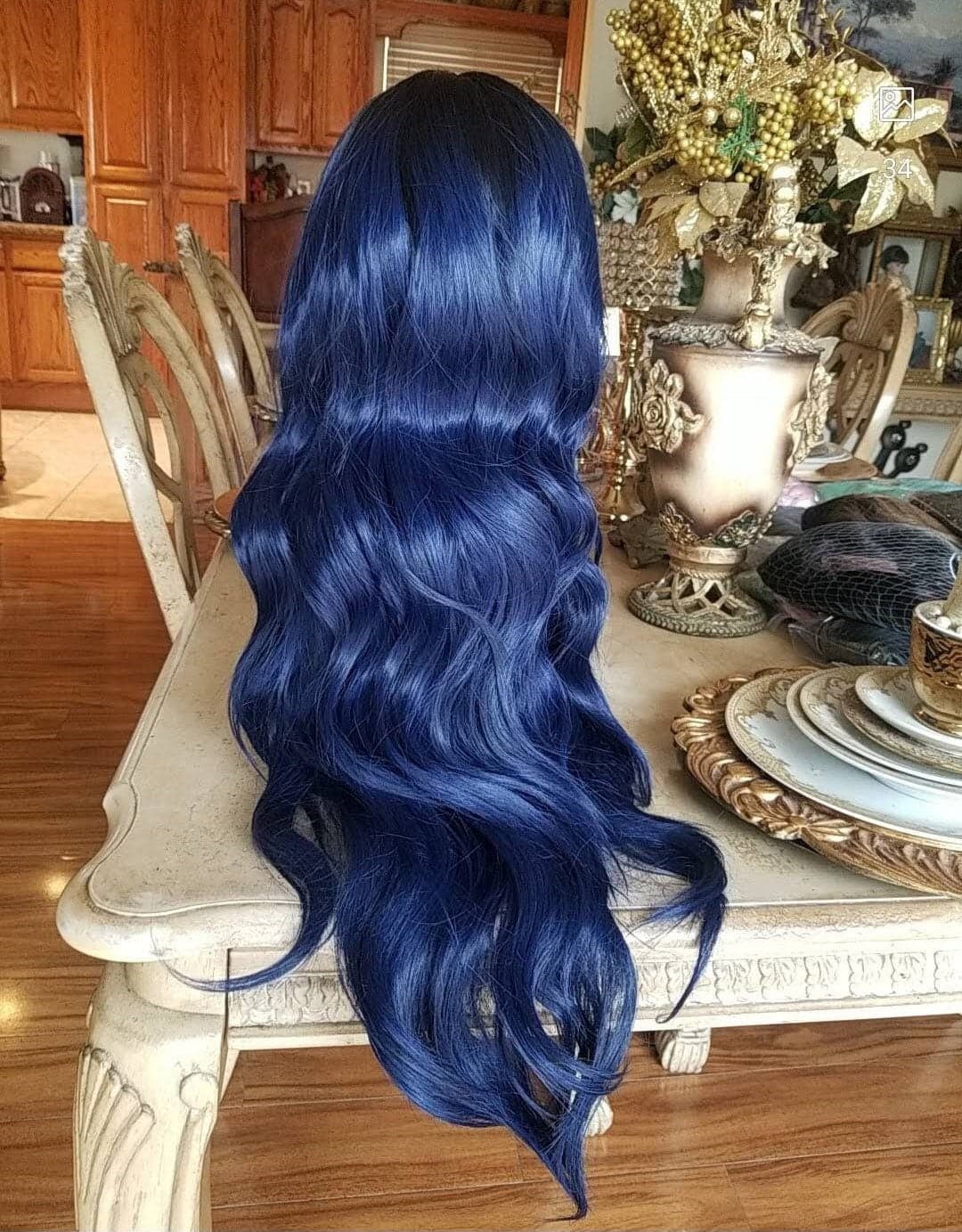Ombre Black Beauty Lace Front Wig - Thumbnail 7
