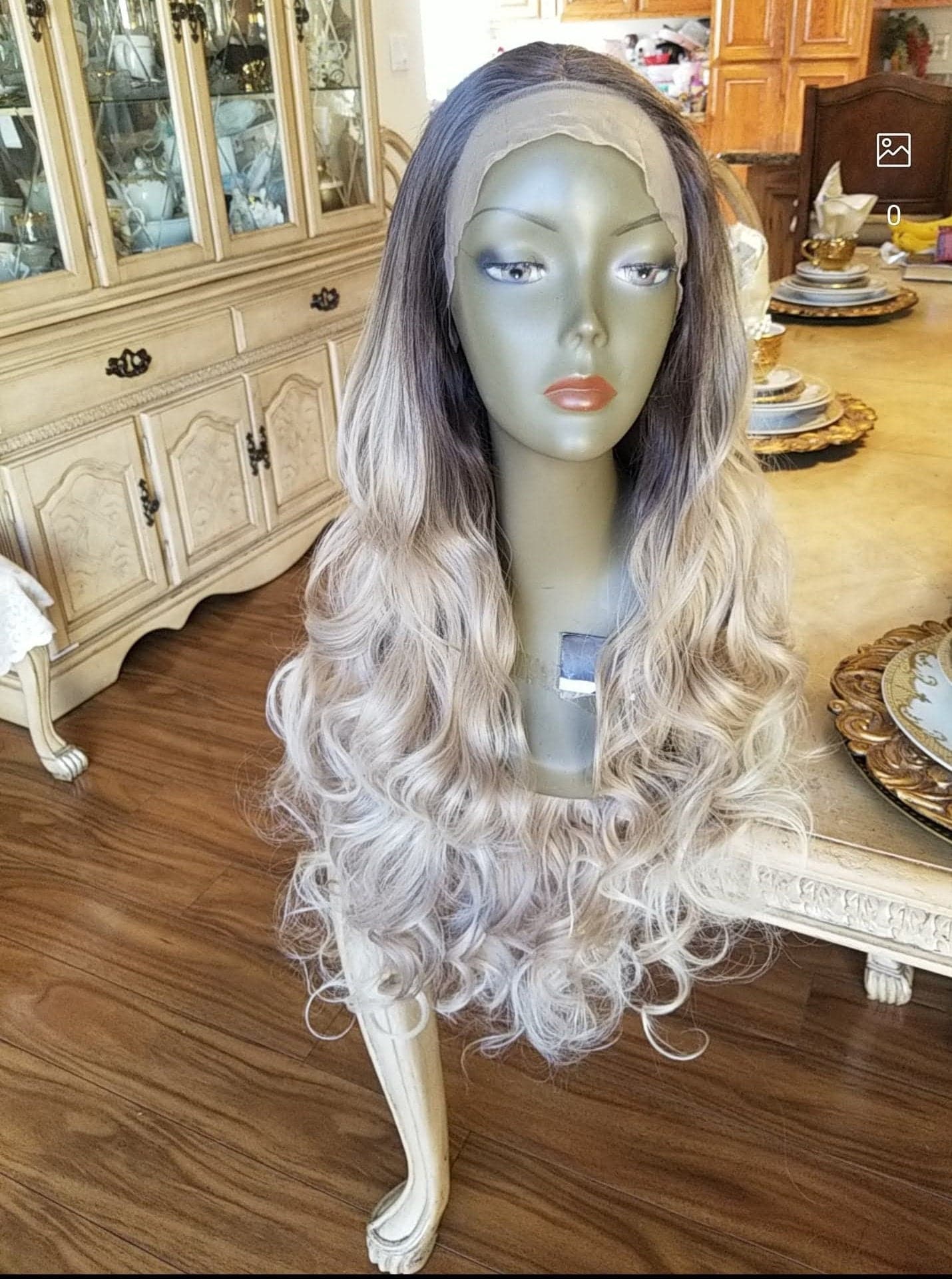 Ombre Blonde Beauty Waves Lace Front Wig - Thumbnail 5