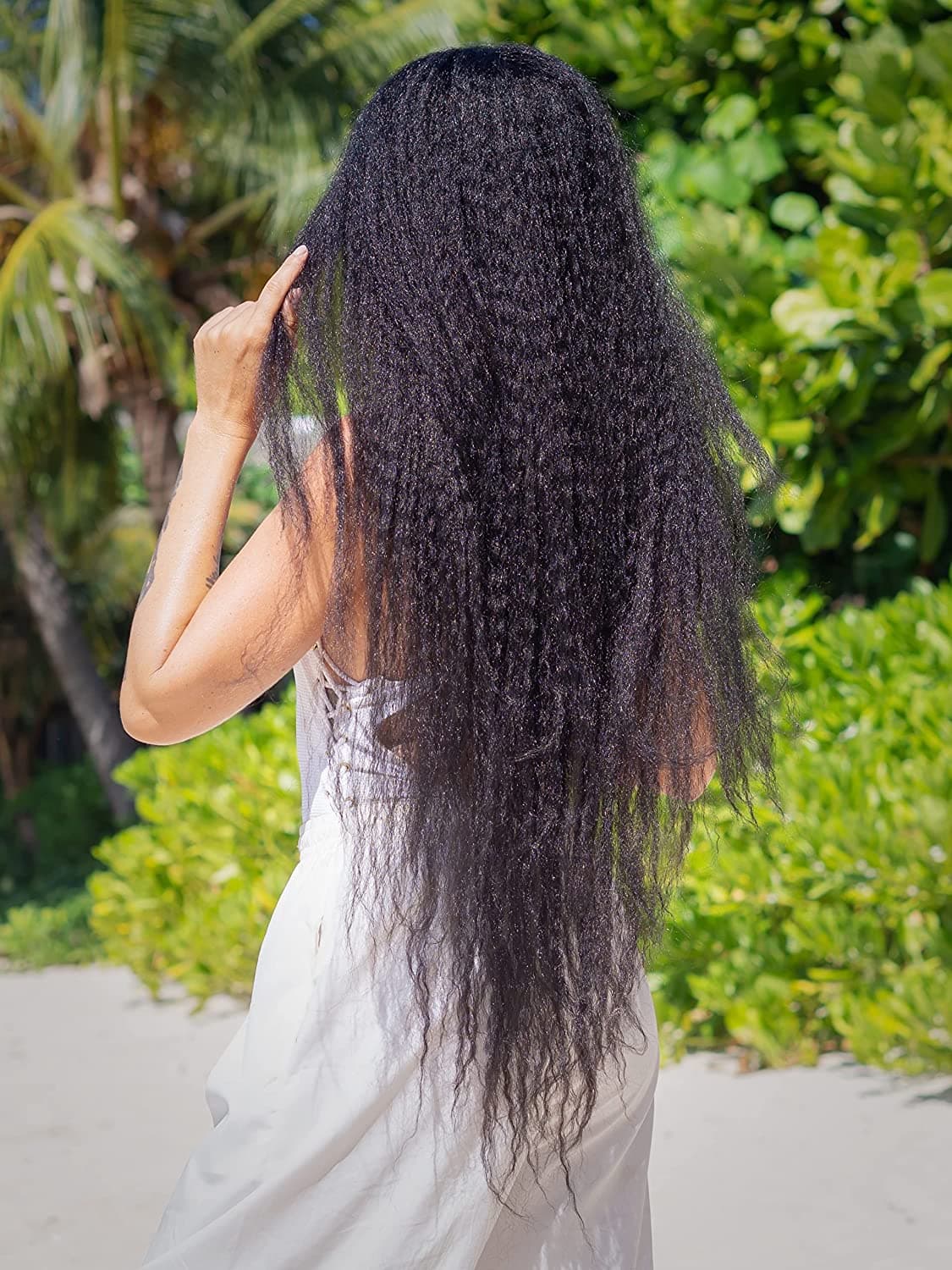 Kinky Curly Lace Front Wig 38 inches,150% density!! - Thumbnail 3