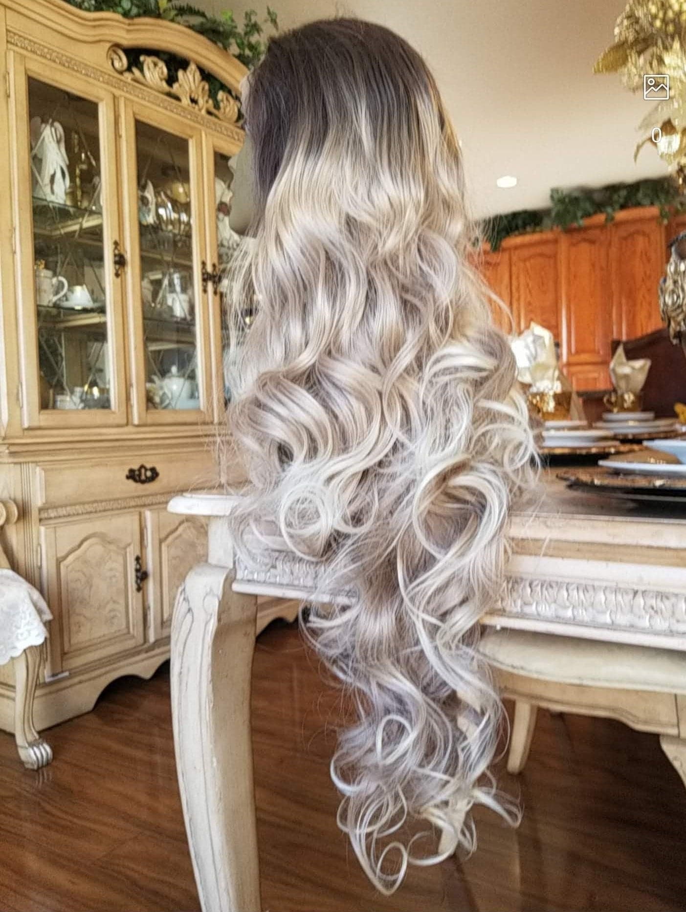 Ombre Blonde Beauty Waves Lace Front Wig - Thumbnail 2