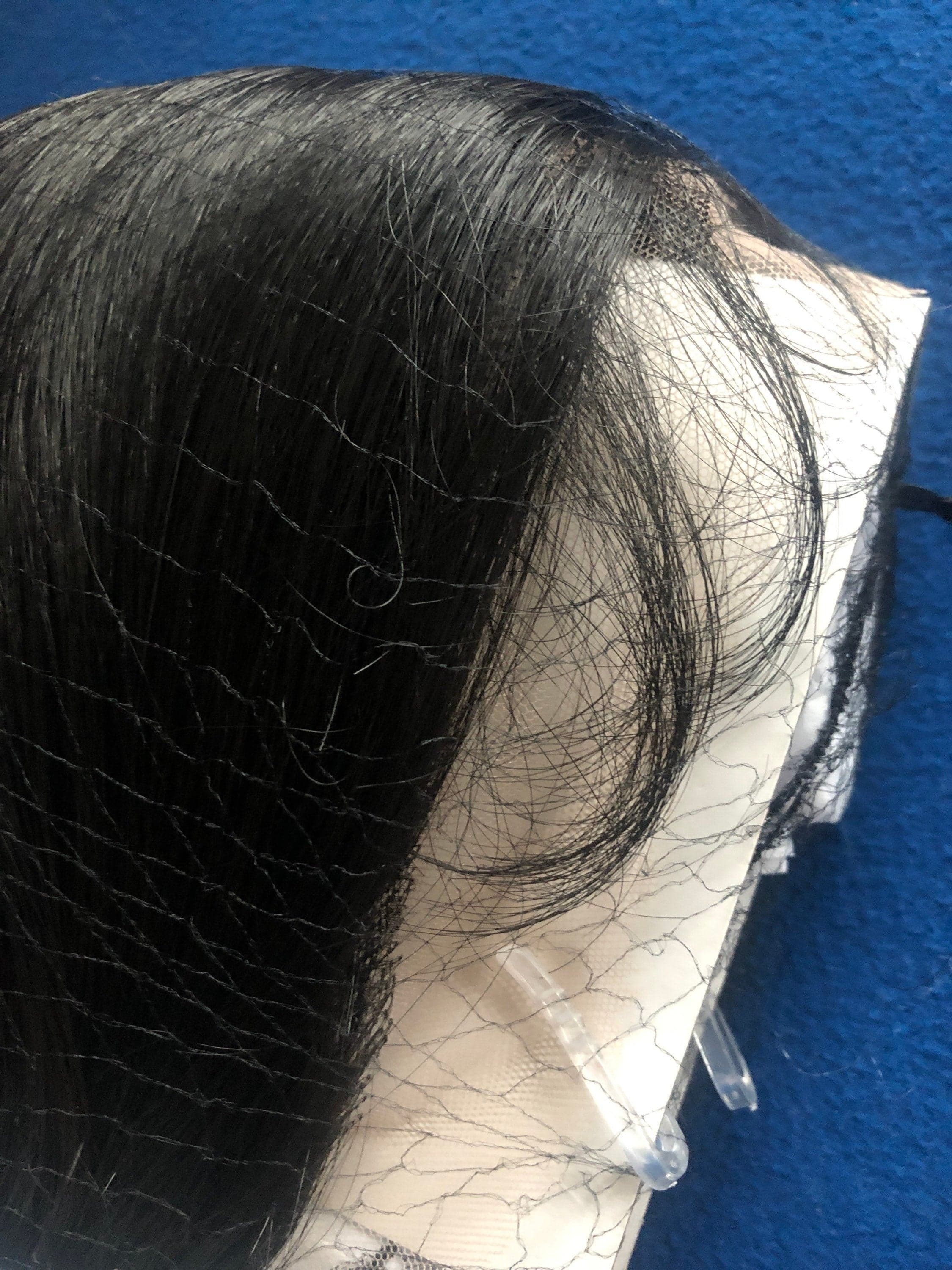 OLIVIA 24” black straight lace front wig *NEW* with Baby hairs 6” ” FRONT part space - Thumbnail 10
