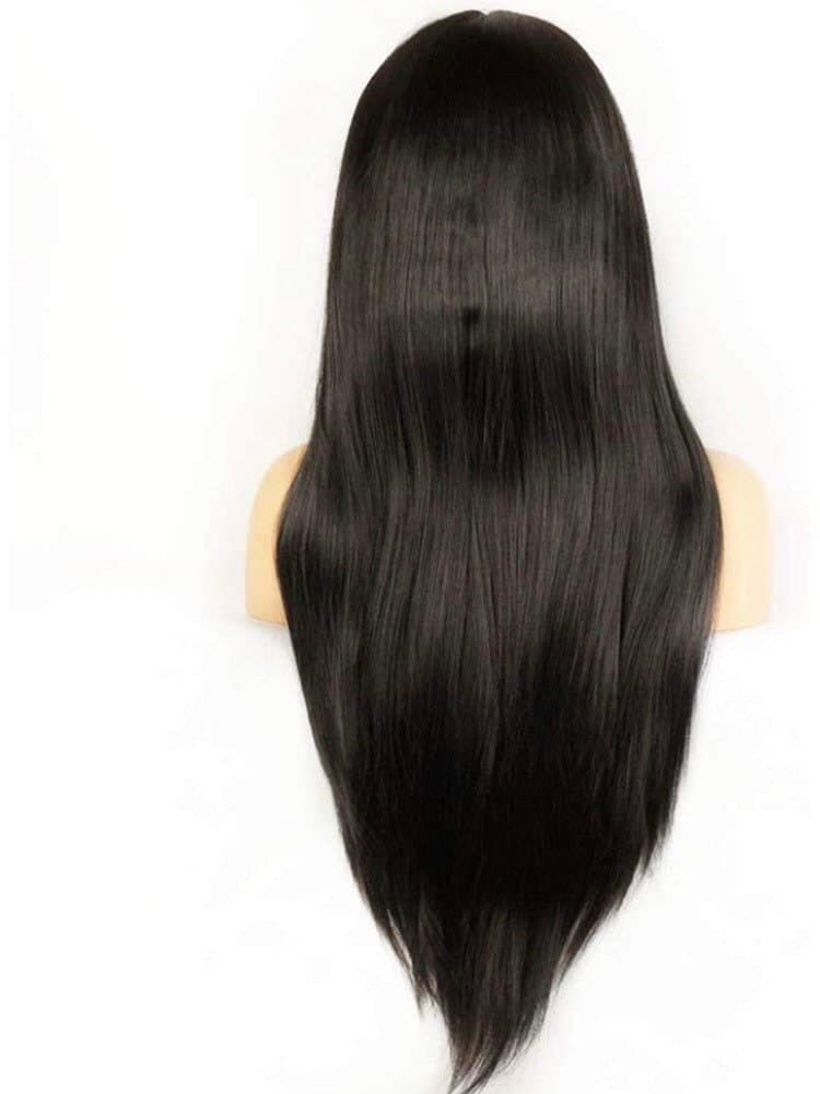 OLIVIA 24” black straight lace front wig *NEW* with Baby hairs 6” ” FRONT part space - Thumbnail 9