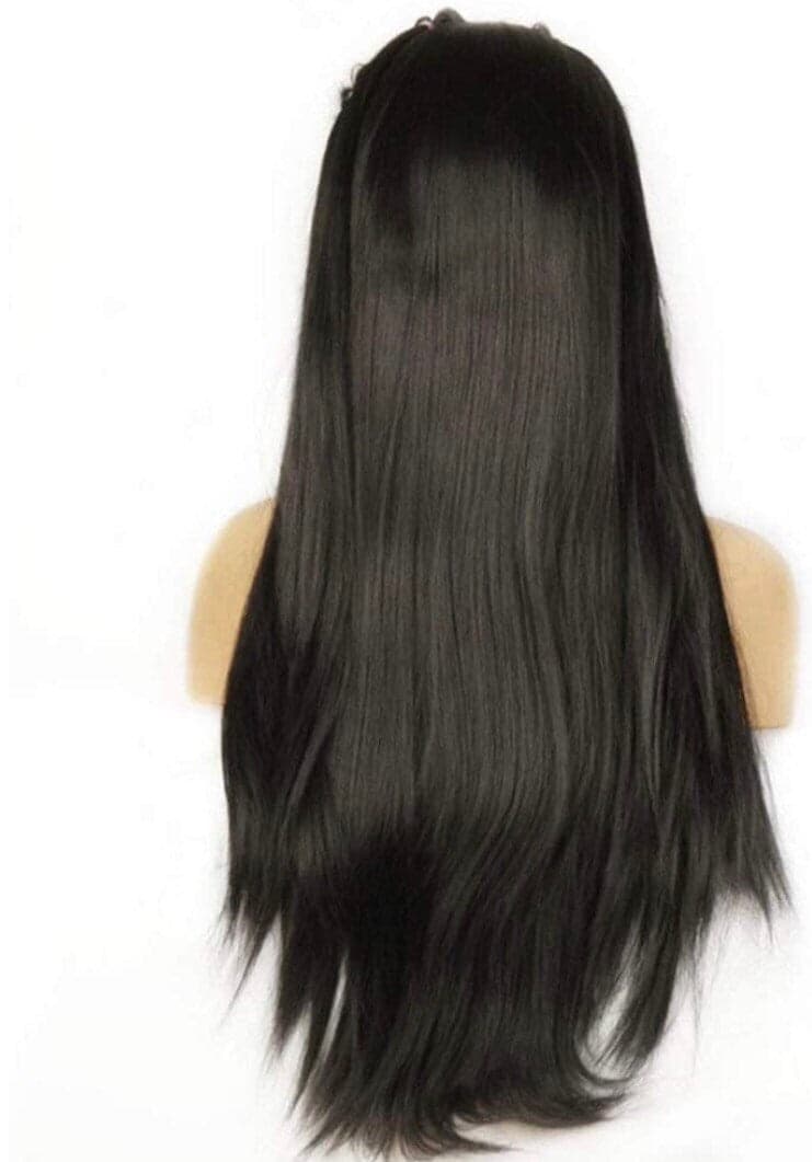 OLIVIA 24” black straight lace front wig *NEW* with Baby hairs 6” ” FRONT part space - Thumbnail 7