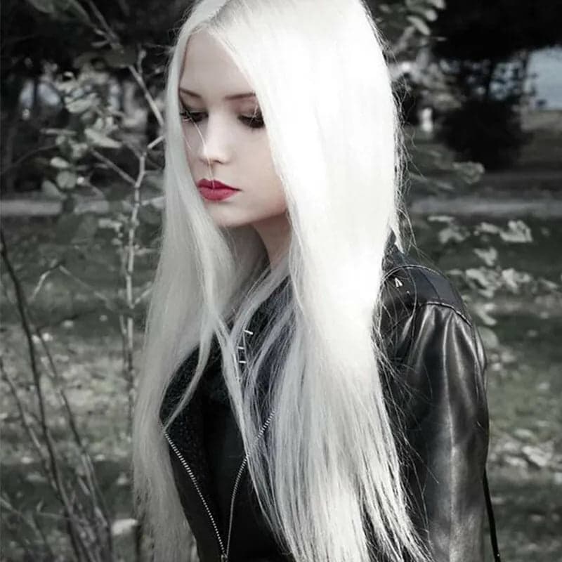 24” Snow White Straight LaceFront wig *NWT* - Thumbnail 2