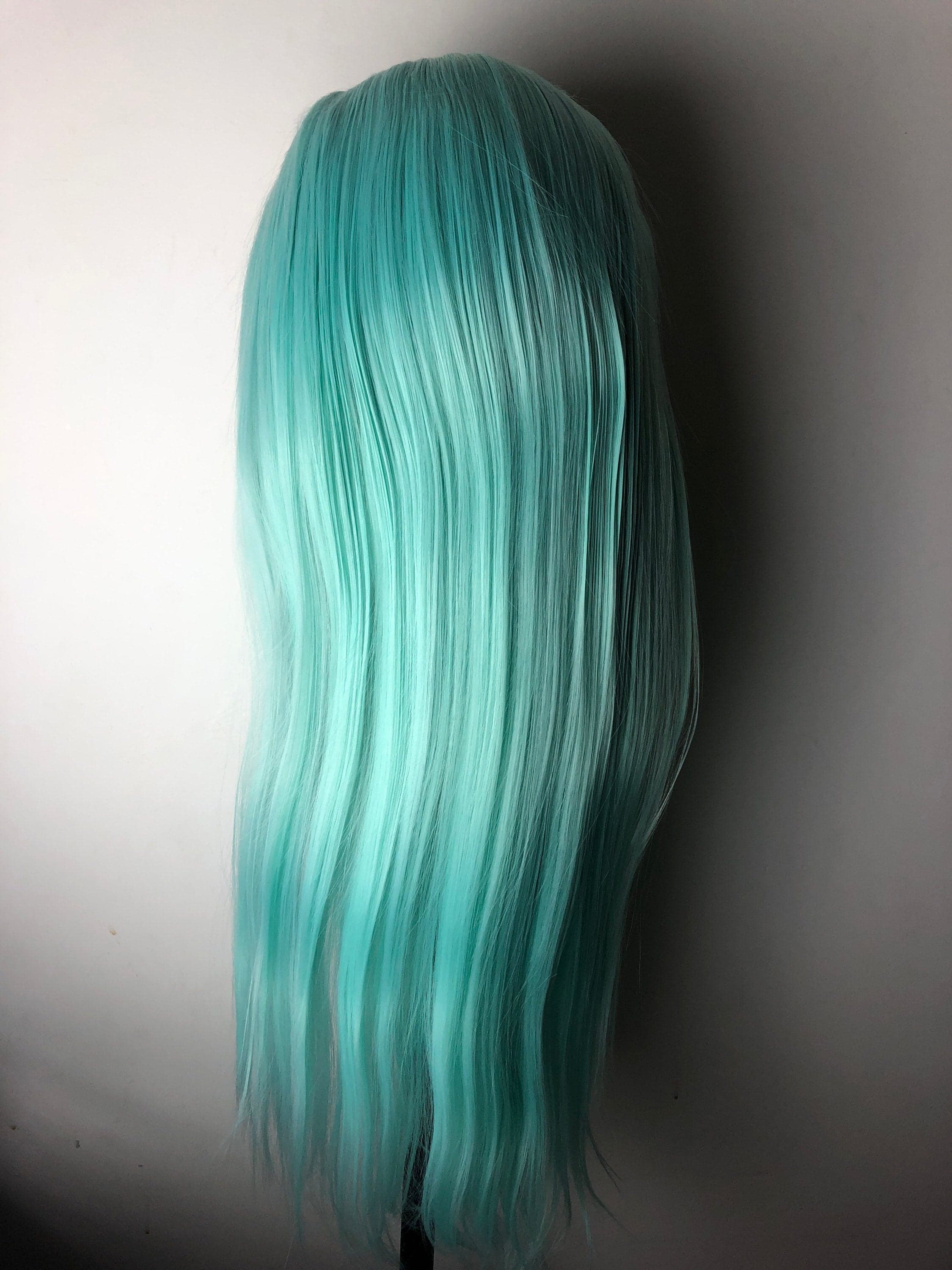 22” Mint Green straight Lace Front Wig for gorgeous woman *NEW* - Thumbnail 8