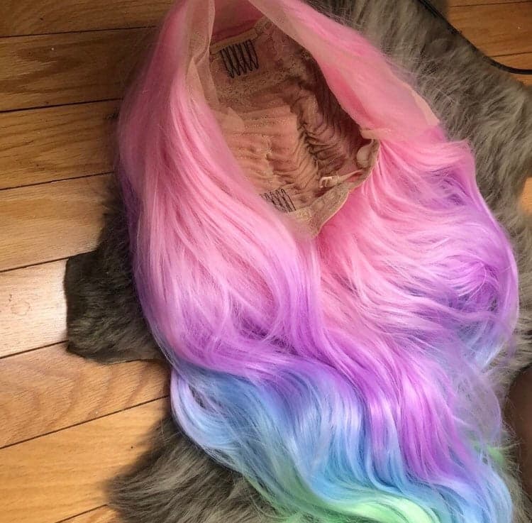24” Unicorn pink pastel rainbow body wave LaceFront *NEW* - Thumbnail 7