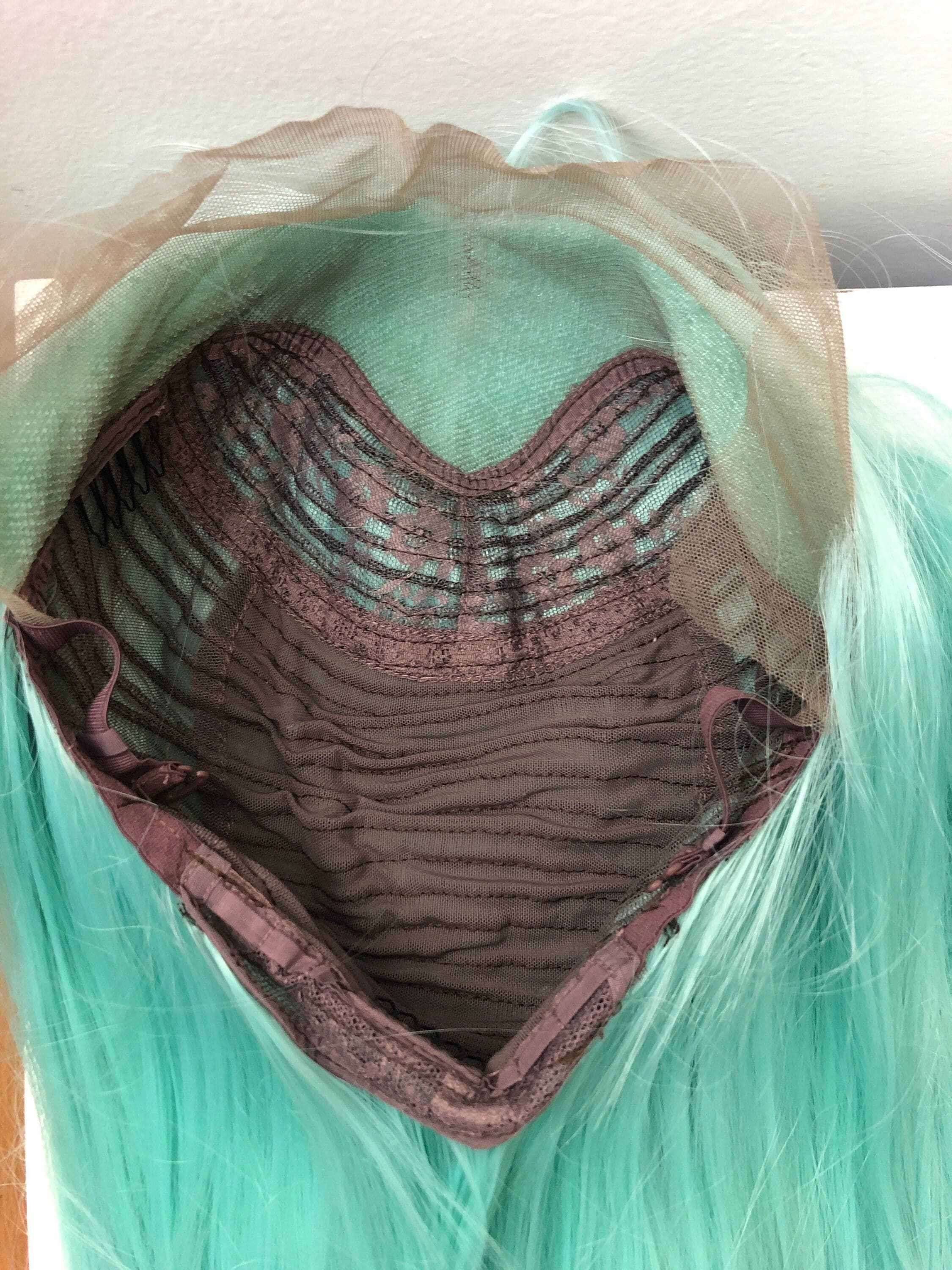22” Mint Green straight Lace Front Wig for gorgeous woman *NEW* - Thumbnail 10
