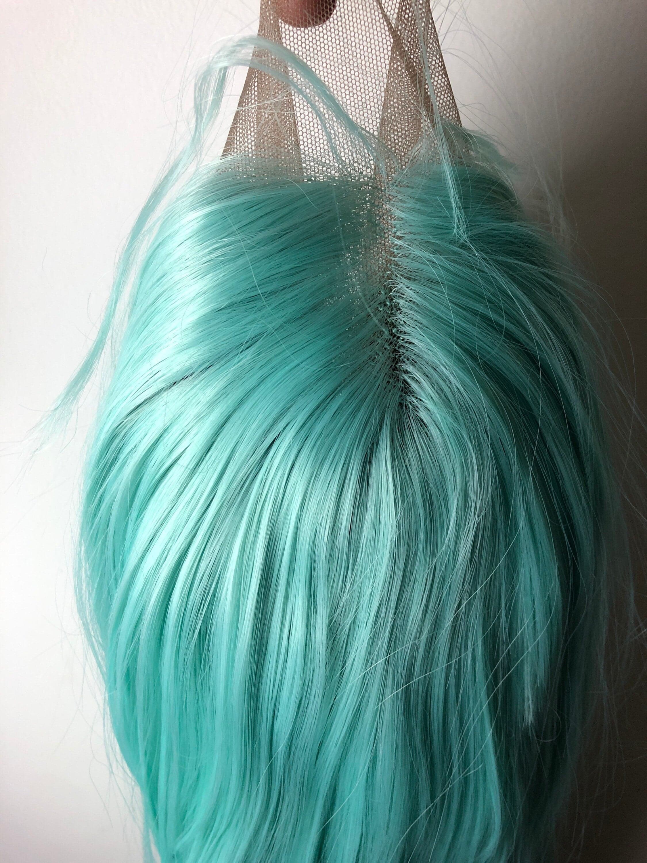 22” Mint Green straight Lace Front Wig for gorgeous woman *NEW* - Thumbnail 9