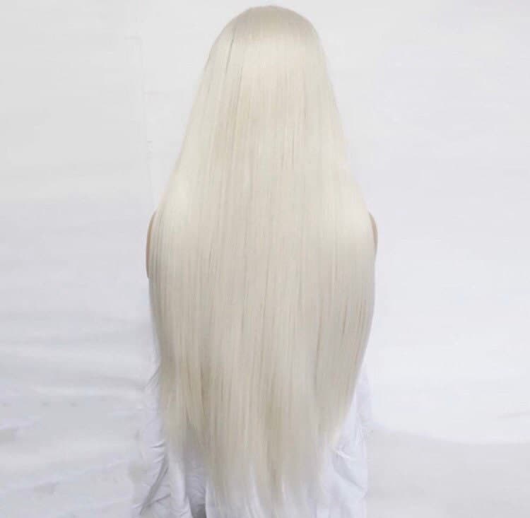 26” Platinum Blonde Straight Lace Front Wig *NEW* - Thumbnail 7