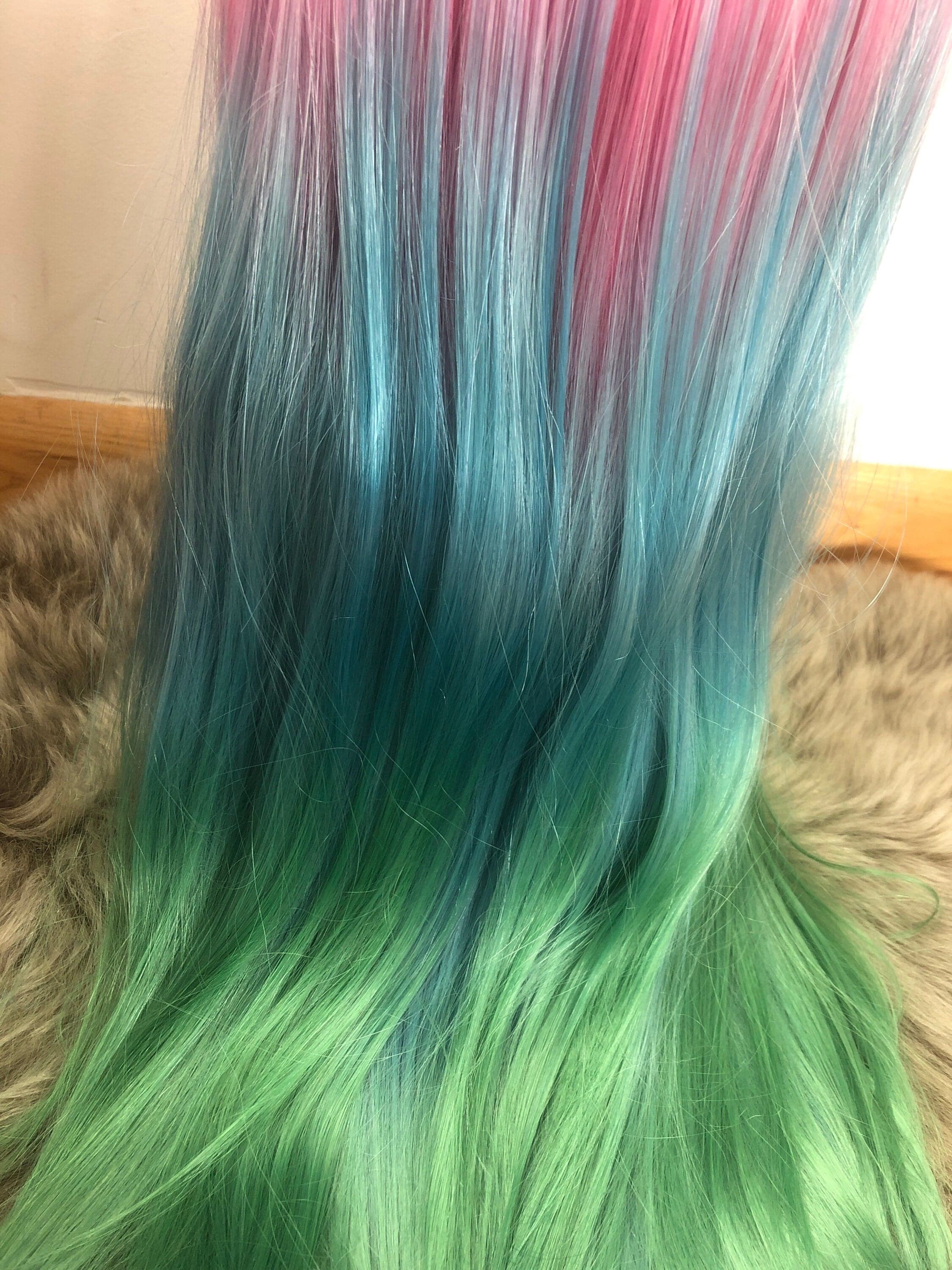 26” Unicorn pink MERMAID straight LaceFront *NEW* - Thumbnail 5