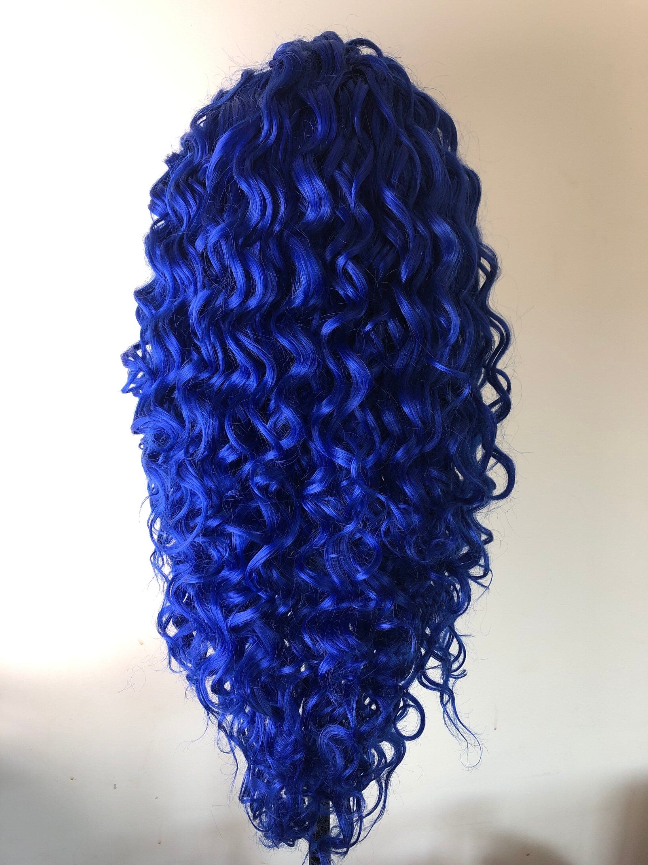 24” Blue Curly Lace Front Wig *NWT* - Thumbnail 7