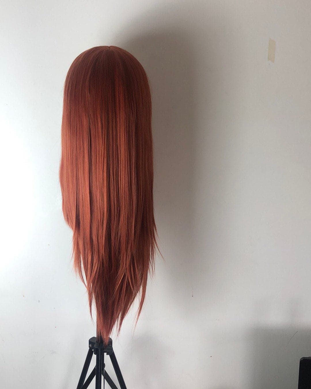 22” GINGER COPPER red straight ace front wig *NEW* 5” front part space - Thumbnail 7