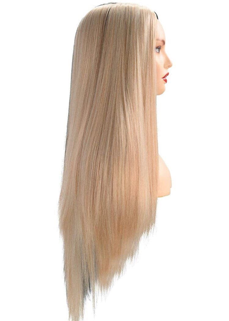 22” Black & Blonde split dye straight wig -ARRIVES NEW - Thumbnail 4