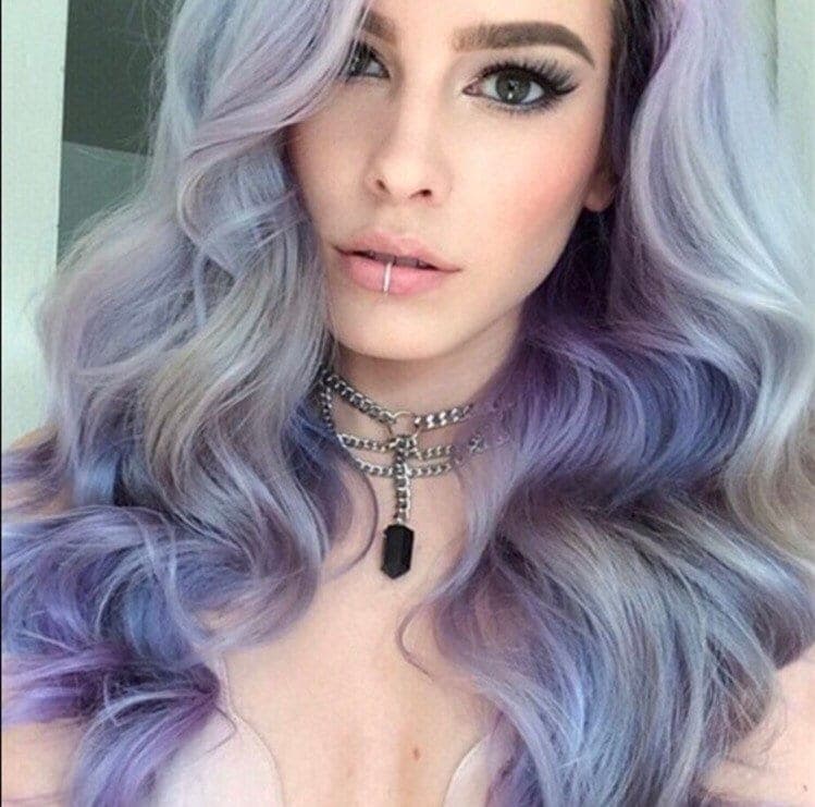 Unicorn collection 24” Ombré pastel LaceFront Wig - Thumbnail 6