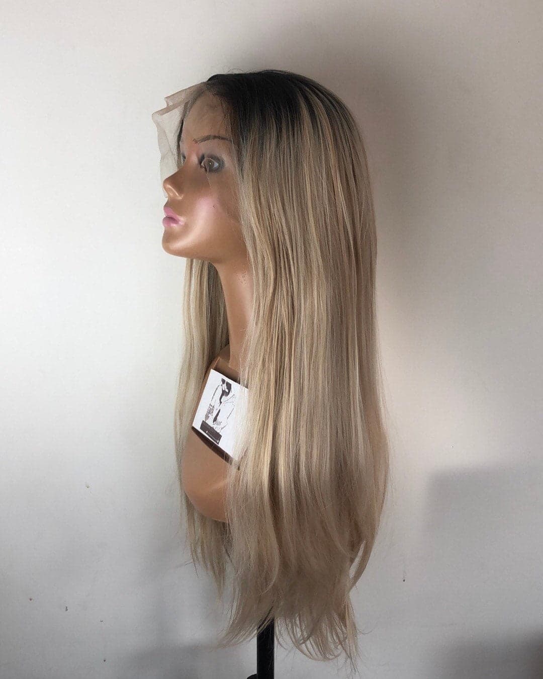 India 22 ” Blonde Ombré Straight Lace Front 6" Front part Wig *NEW* - Thumbnail 2