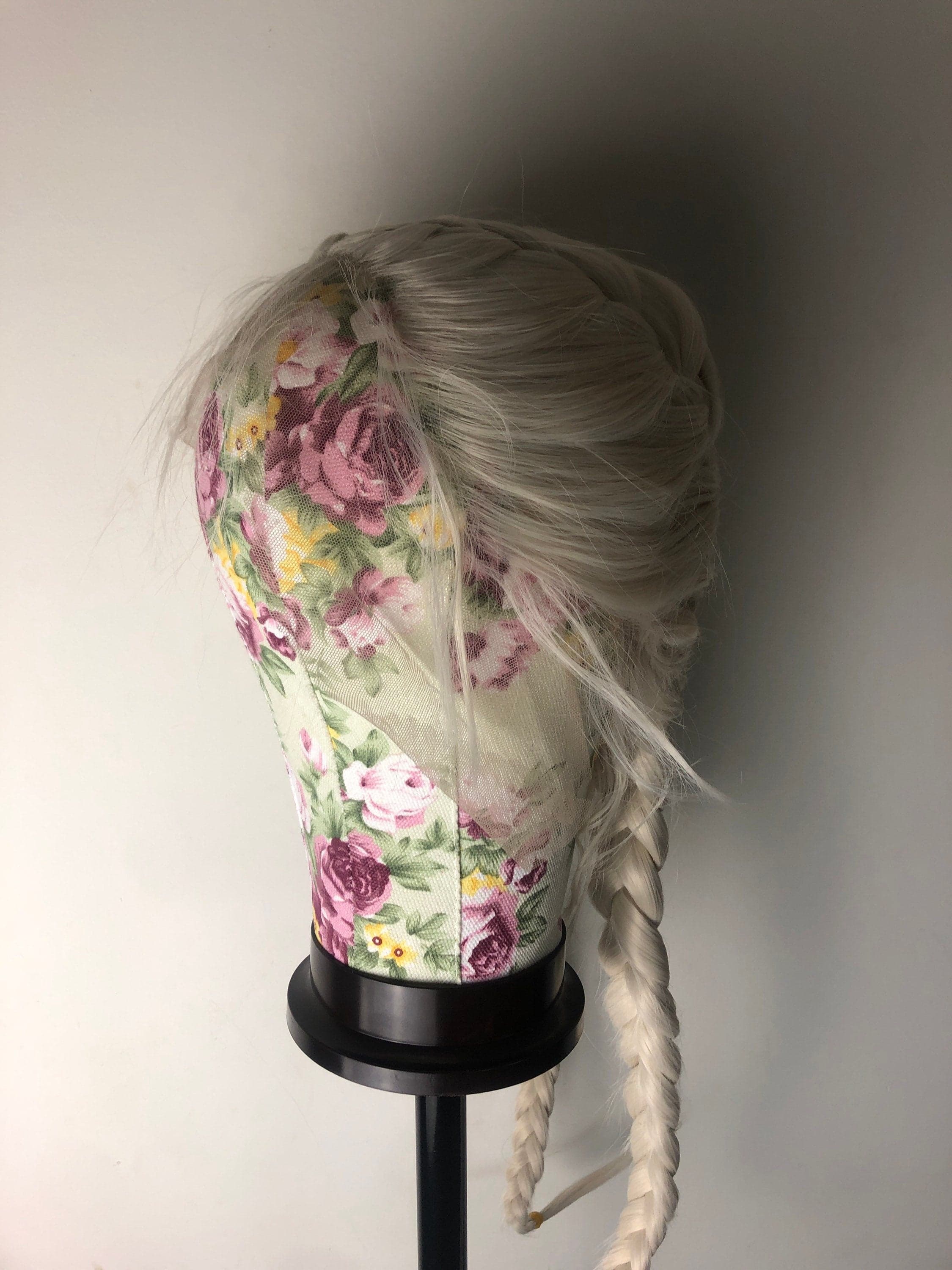 24” WHITE BLONDE dutch braided lace front wig *NEW* Pre plucked hair line and baby hairs - Thumbnail 2