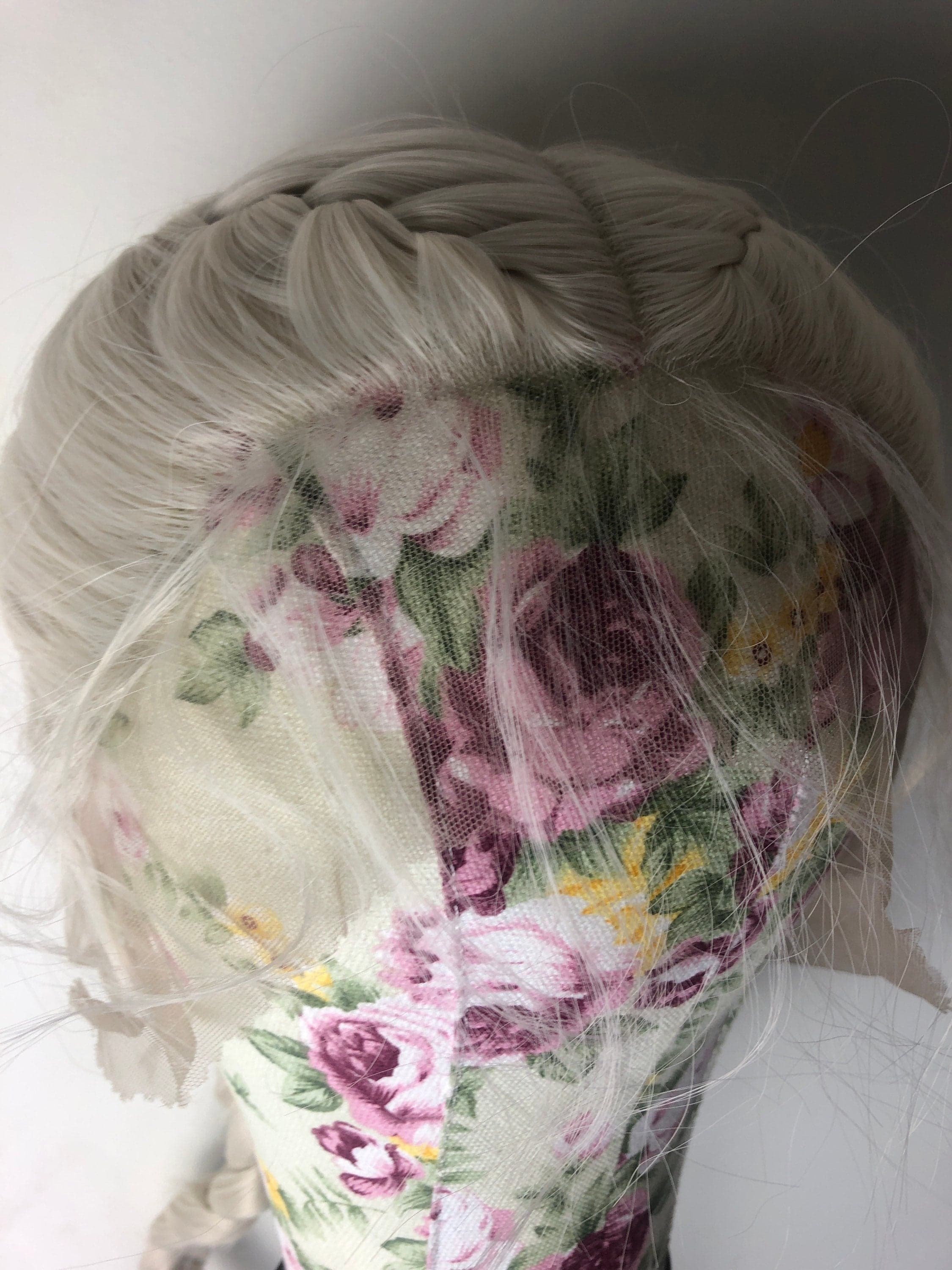 24” WHITE BLONDE dutch braided lace front wig *NEW* Pre plucked hair line and baby hairs - Thumbnail 8