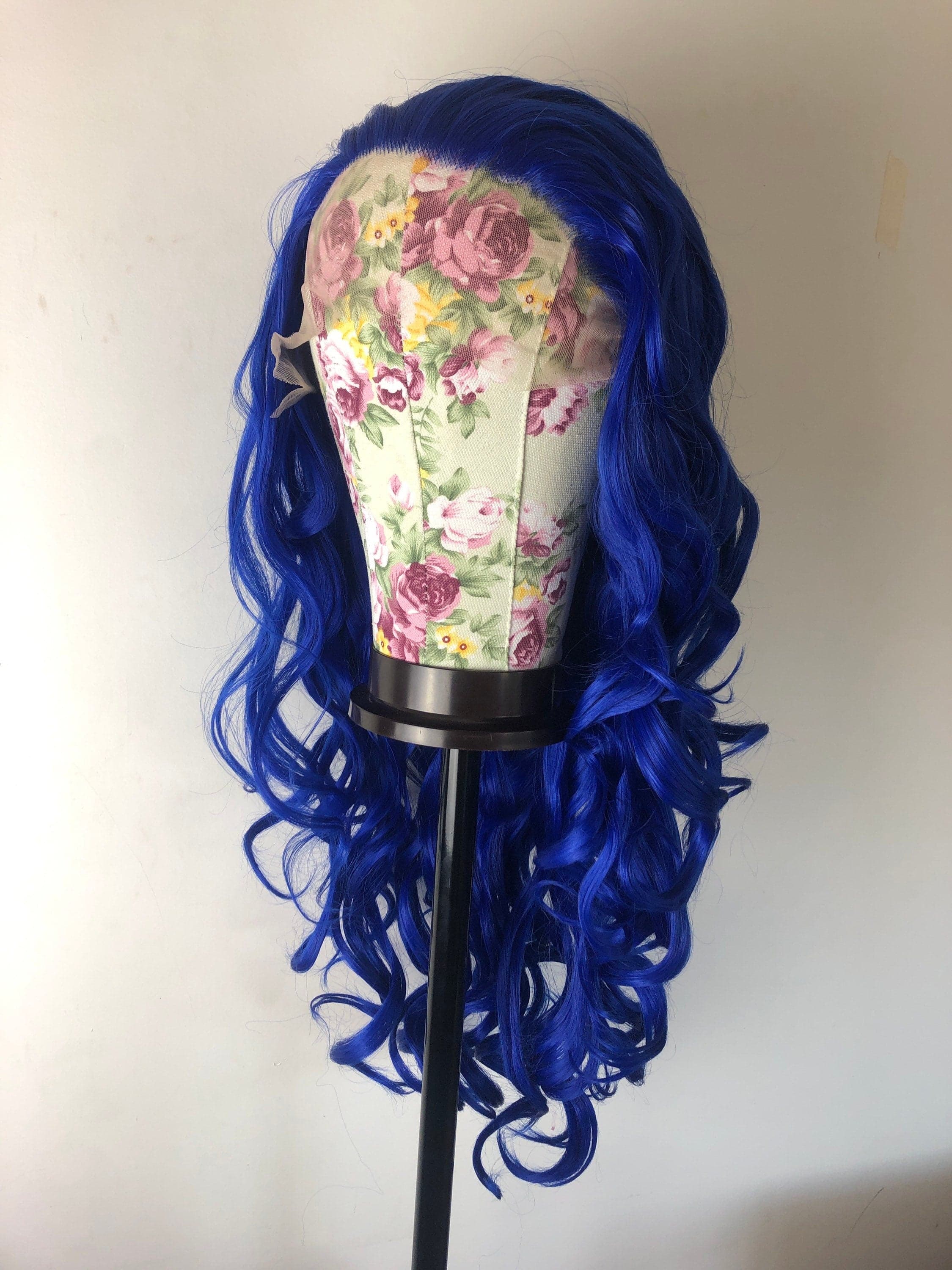 22” Blue Body WAVY Curly Lace Front Wig *NEW* - Thumbnail 2