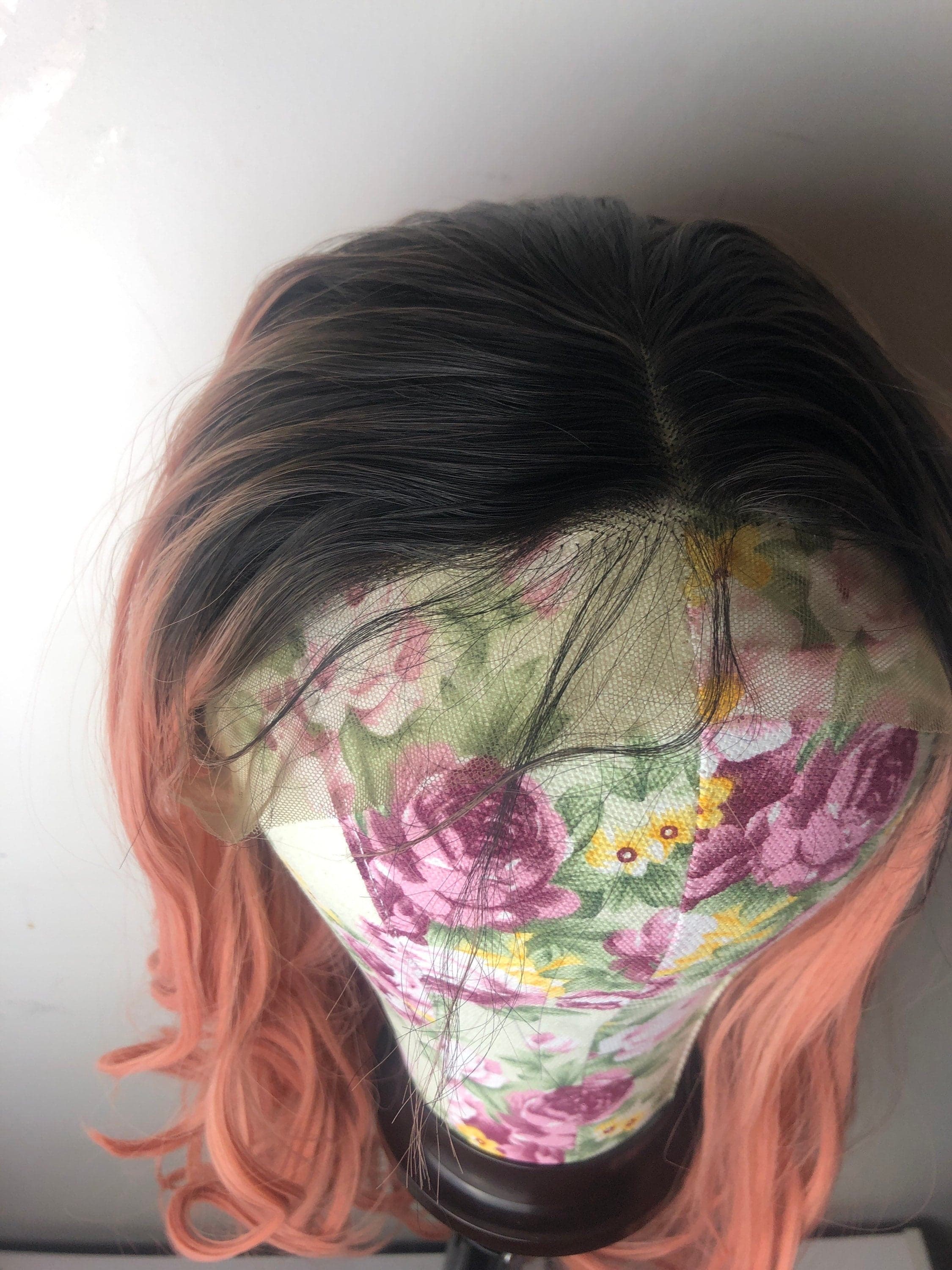 22” ROSE pink OMBRE Body Wavy LaceFront festival celeb wig *NEW* - Thumbnail 7