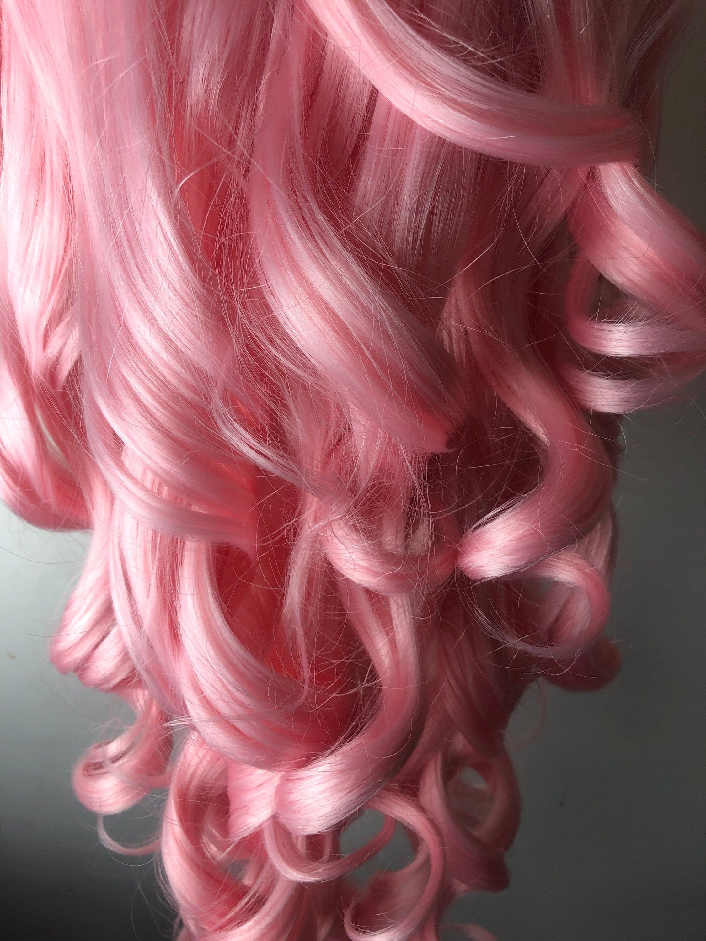 24” Pink Body Wavy Curly Lace Front Wig *NEW* - Thumbnail 7