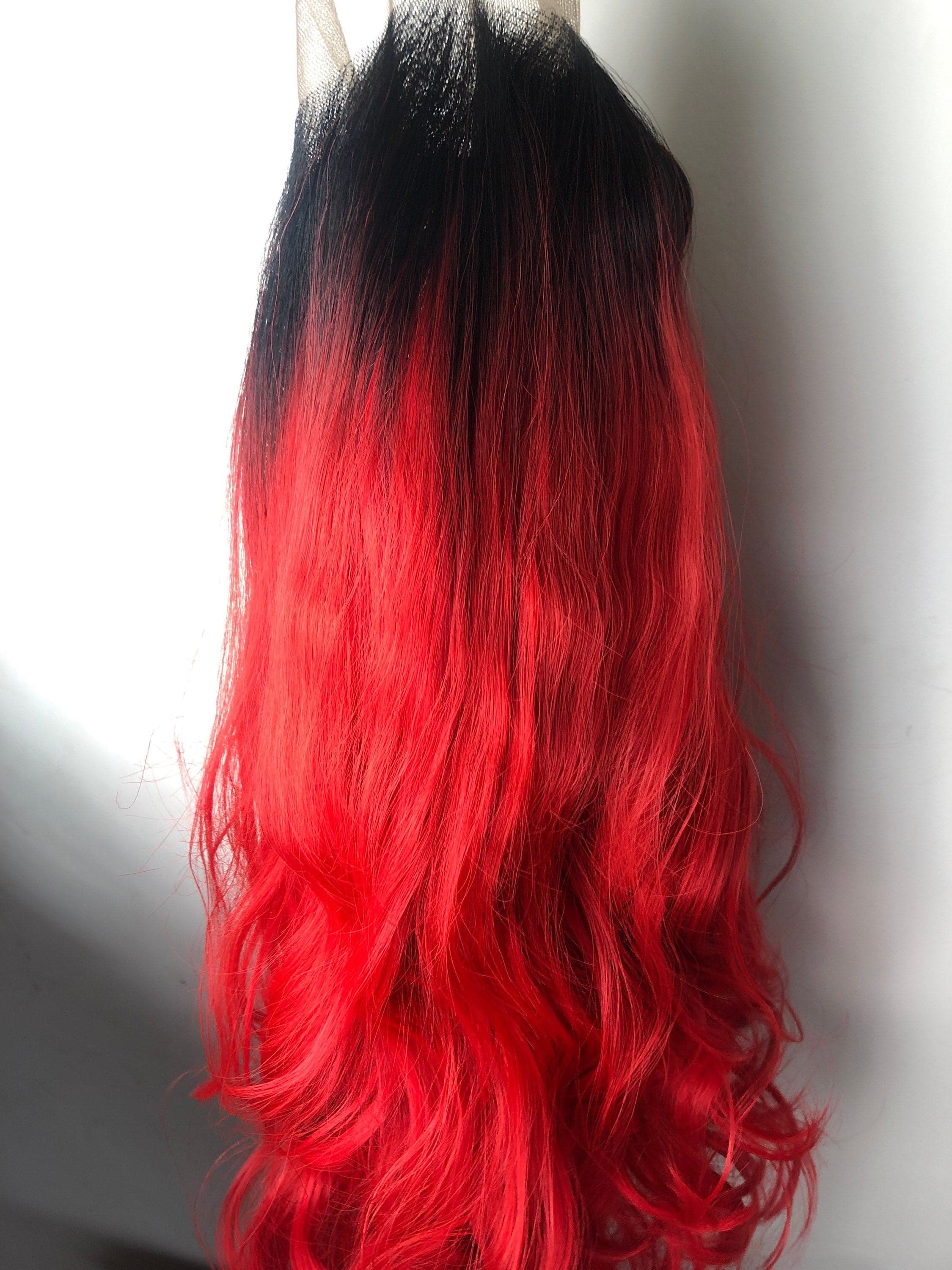 RED Ombre 24” Body Wavy lace front wig *NEW* - Thumbnail 9