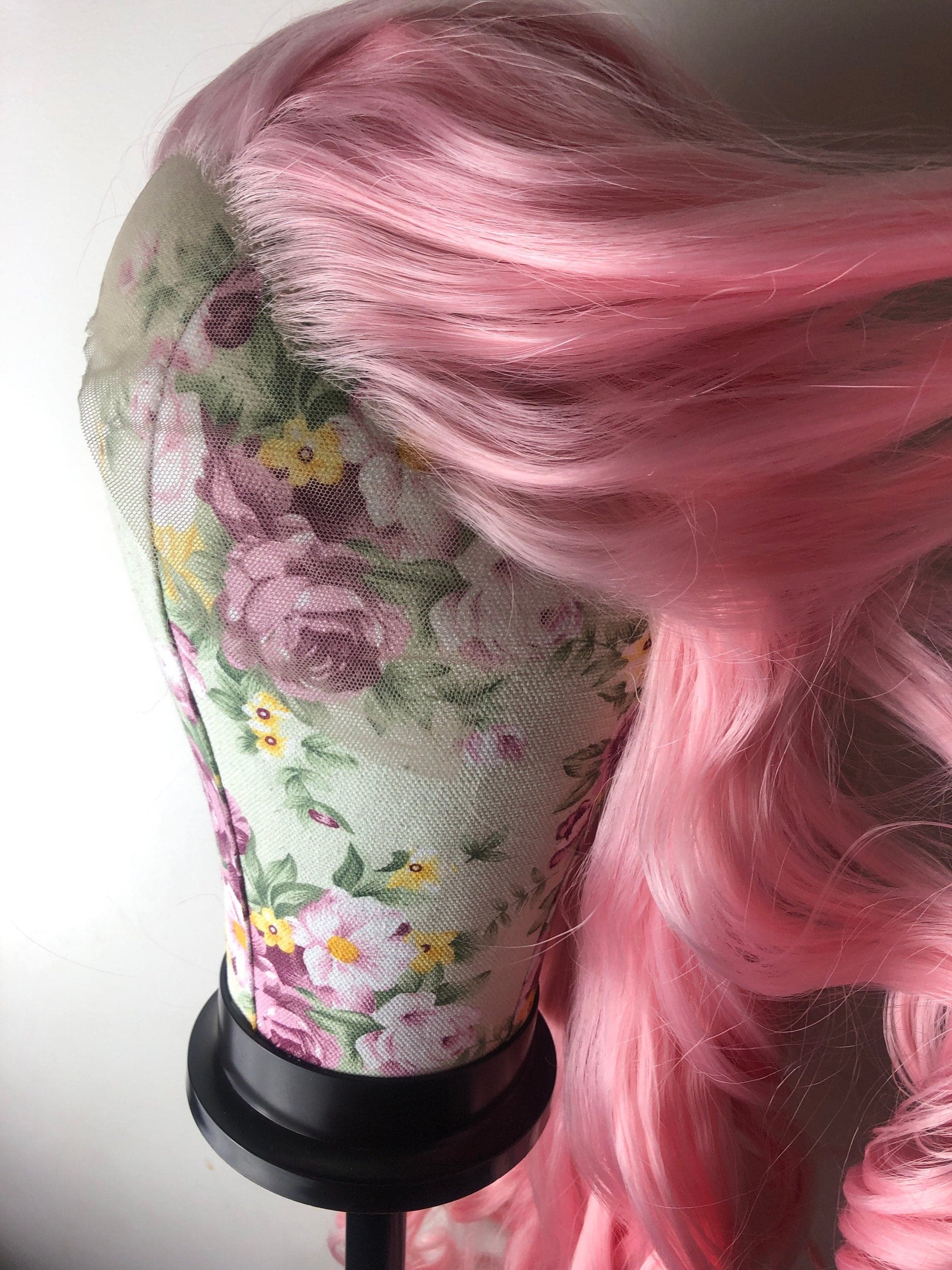 24” Pink Body Wavy Curly Lace Front Wig *NEW* - Thumbnail 8