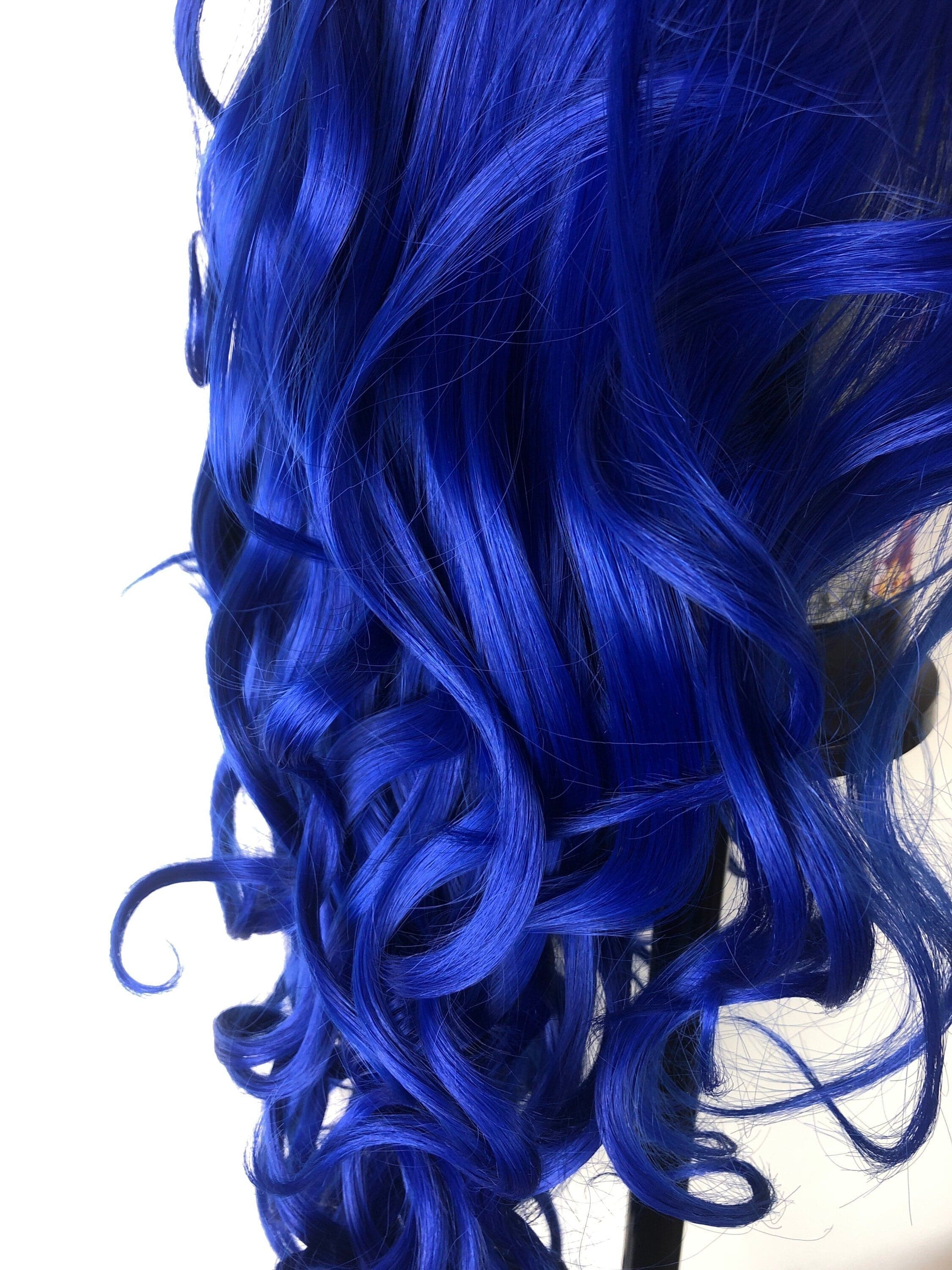 22” Blue Body WAVY Curly Lace Front Wig *NEW* - Thumbnail 9