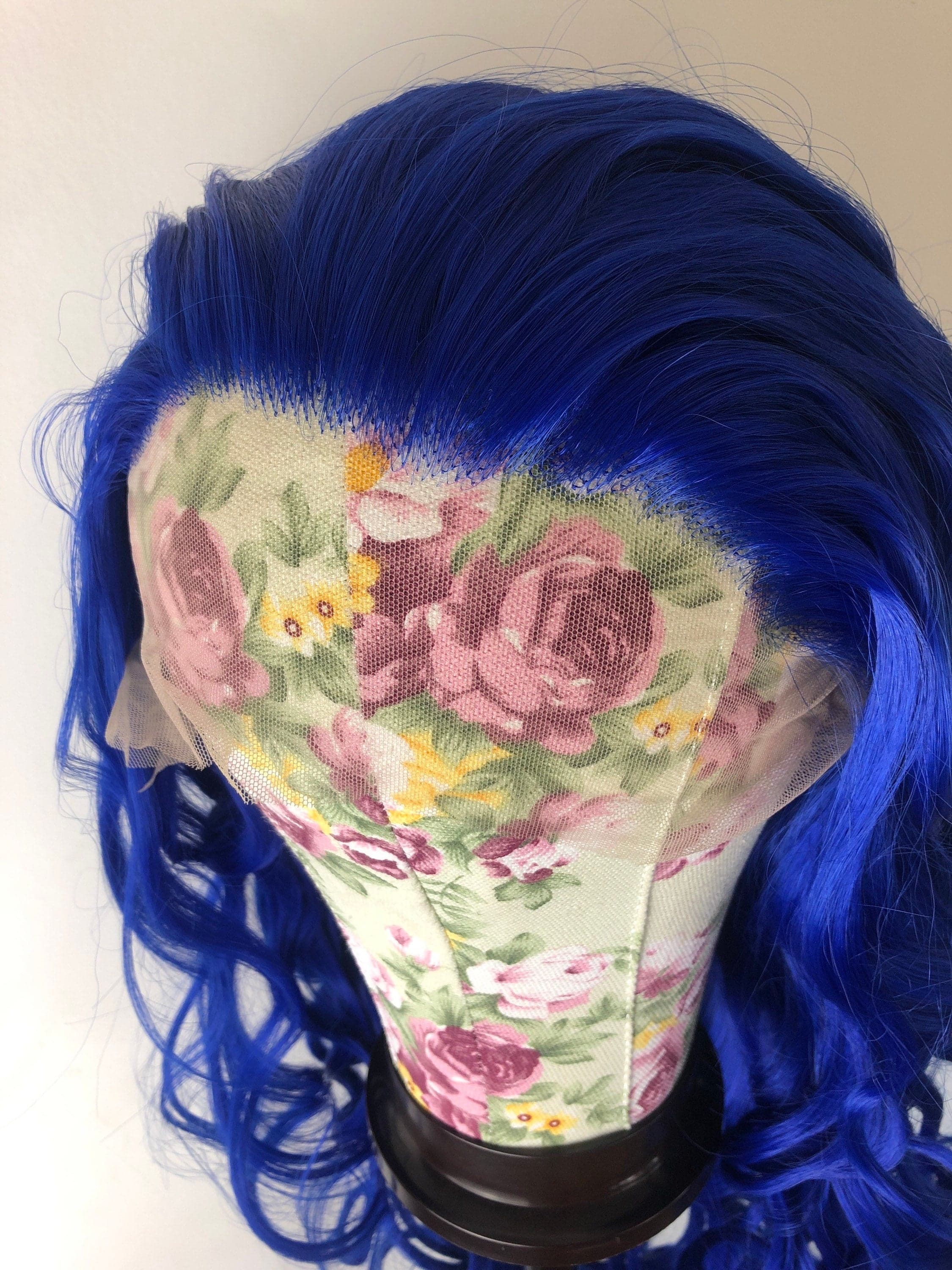 22” Blue Body WAVY Curly Lace Front Wig *NEW* - Thumbnail 4