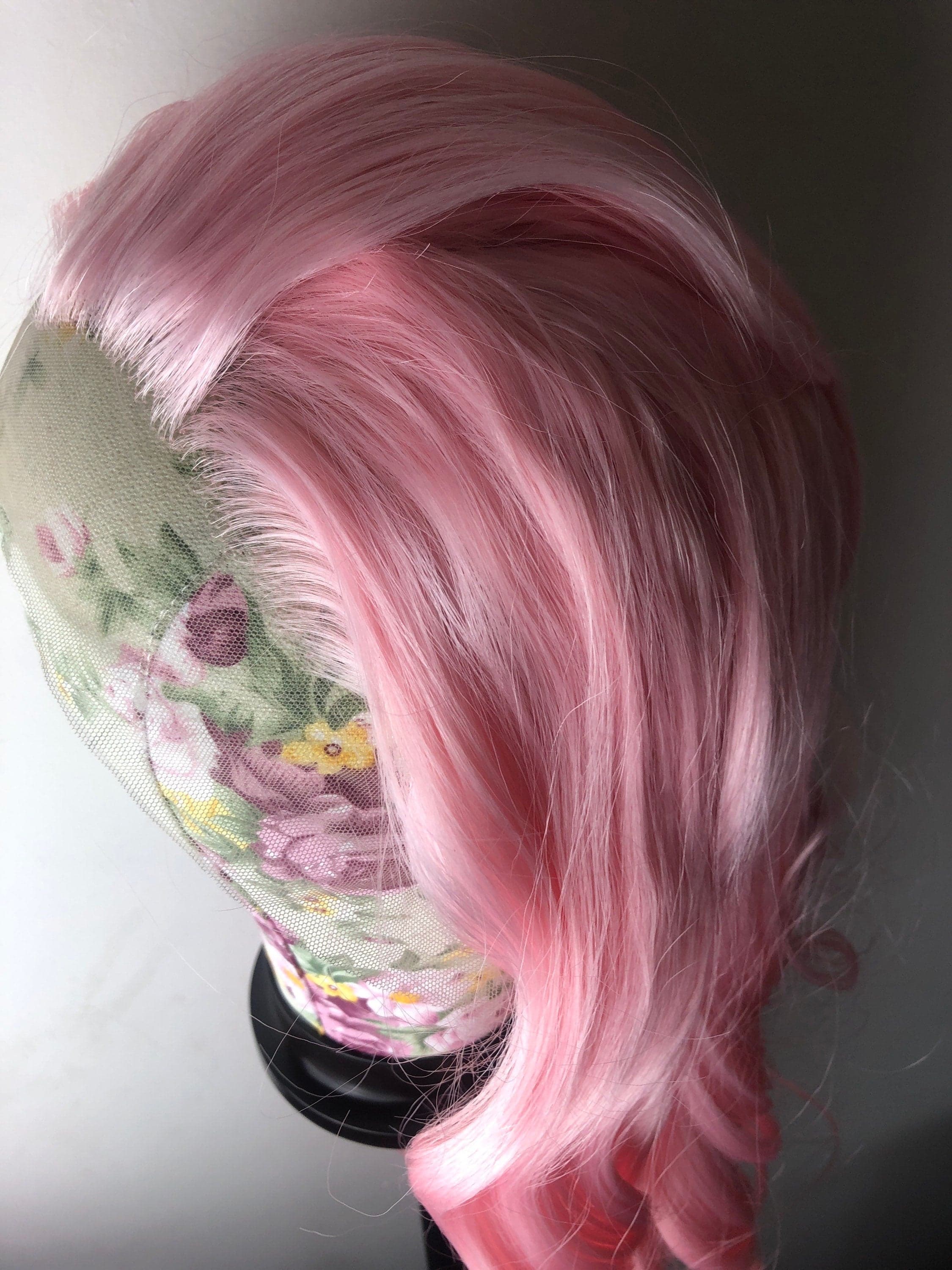 24” Pink Body Wavy Curly Lace Front Wig *NEW* - Thumbnail 3