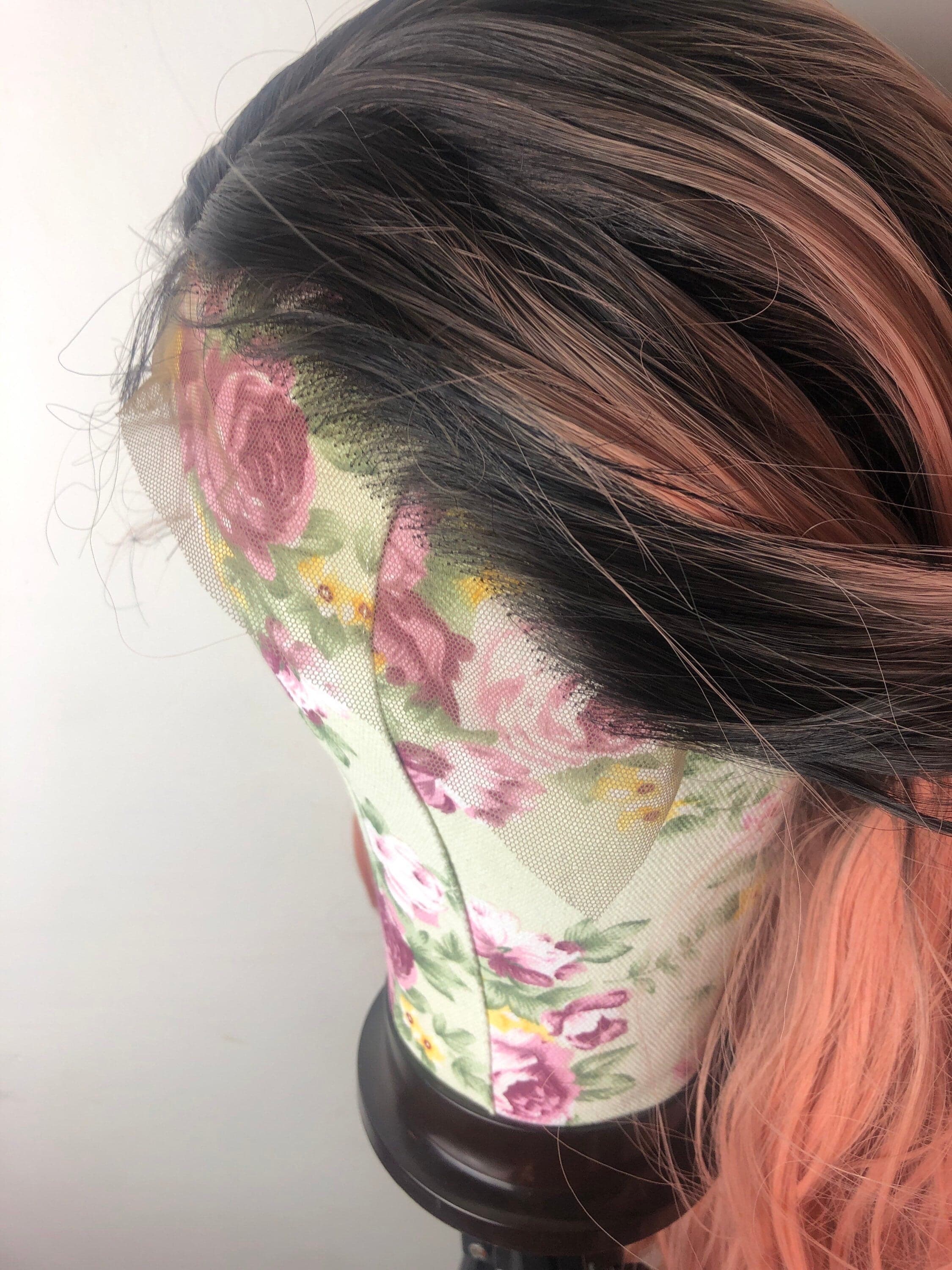 22” ROSE pink OMBRE Body Wavy LaceFront festival celeb wig *NEW* - Thumbnail 3