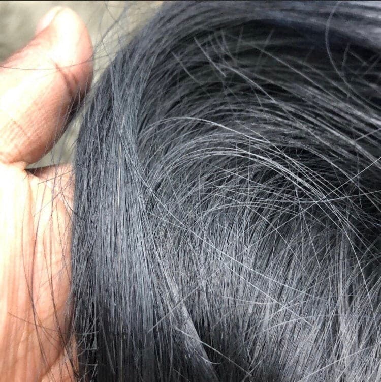 24” Jet Black long straight lace front wig *NEW* - Thumbnail 8