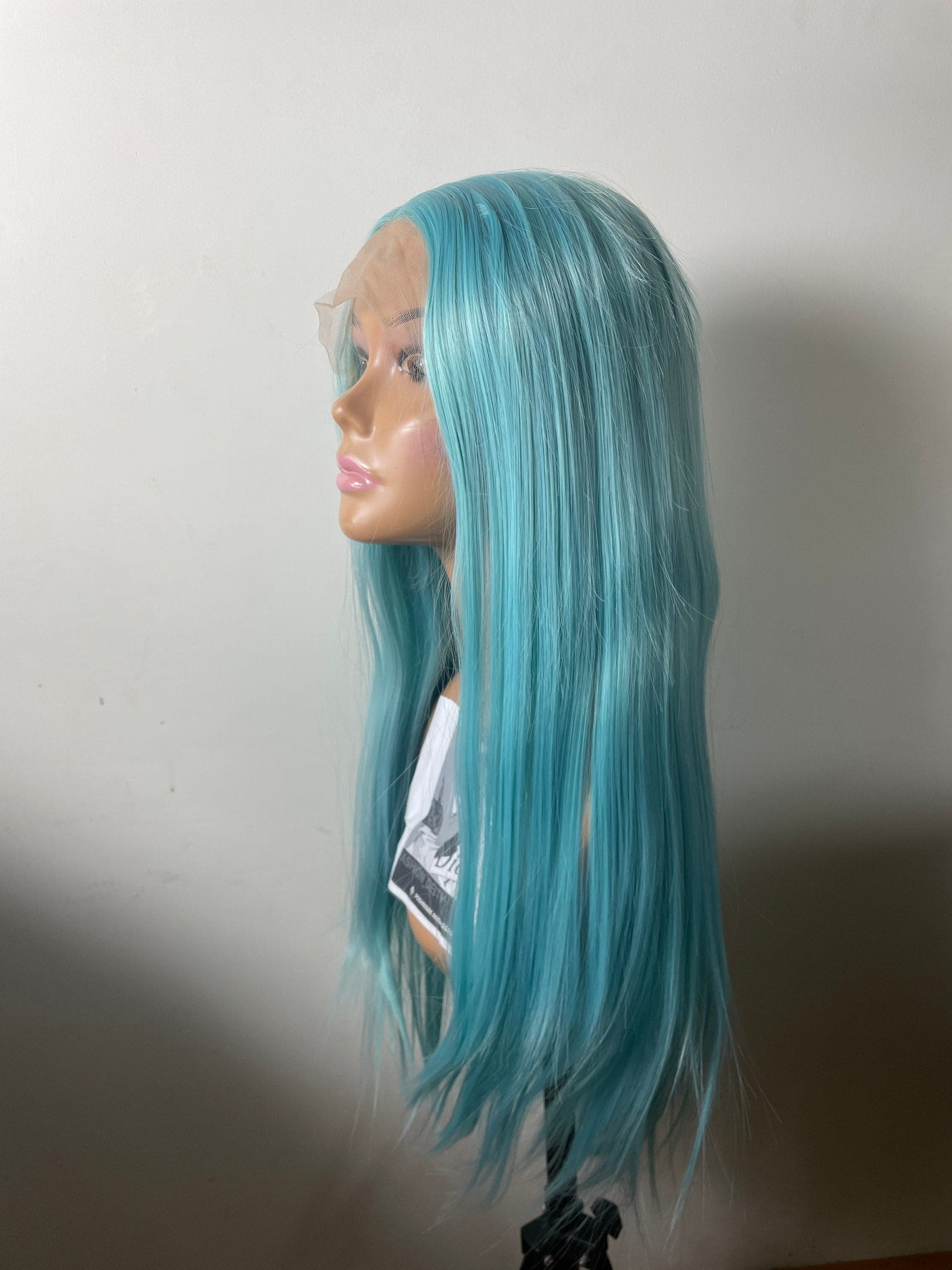 22” Blue sea goddess straight Lace Front Wig *NEW* - Thumbnail 6